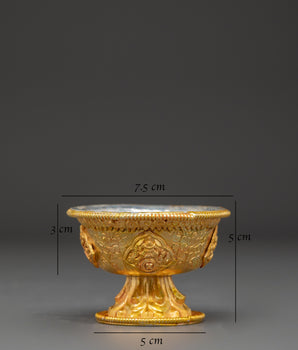 Ritual Offering Bowl Set | Tibetan Buddhist Altar