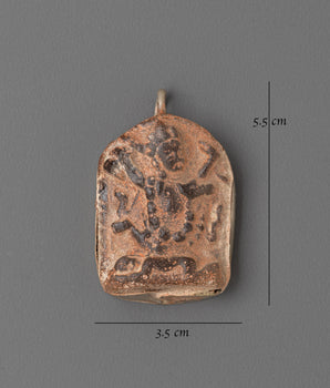 Buddhist Locket for Accessory | Glass Pendant with Antique Finishing