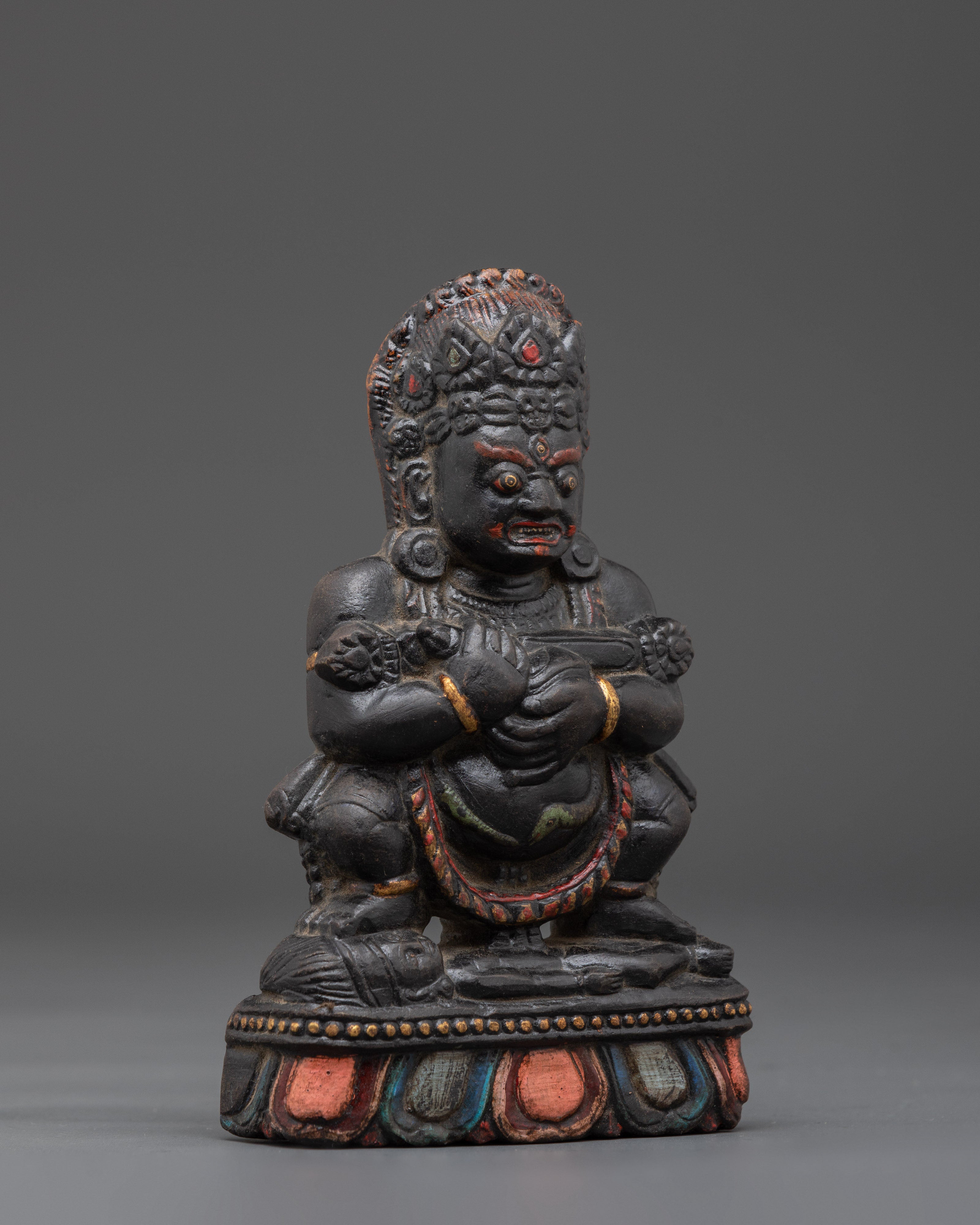 Wrathful Sakya Mahakala Sculpture | Protector Deity