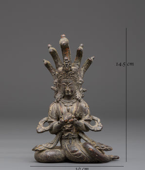 Divine Mythical Serpent Deity Naag Kanya | Sacred Serpent Goddess Statue