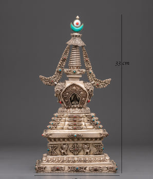 Handmade Stupa for Buddhist Ritual | Symbol of Enlightenment