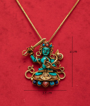 Manjushri Locket | Buddhist Wisdom Deity