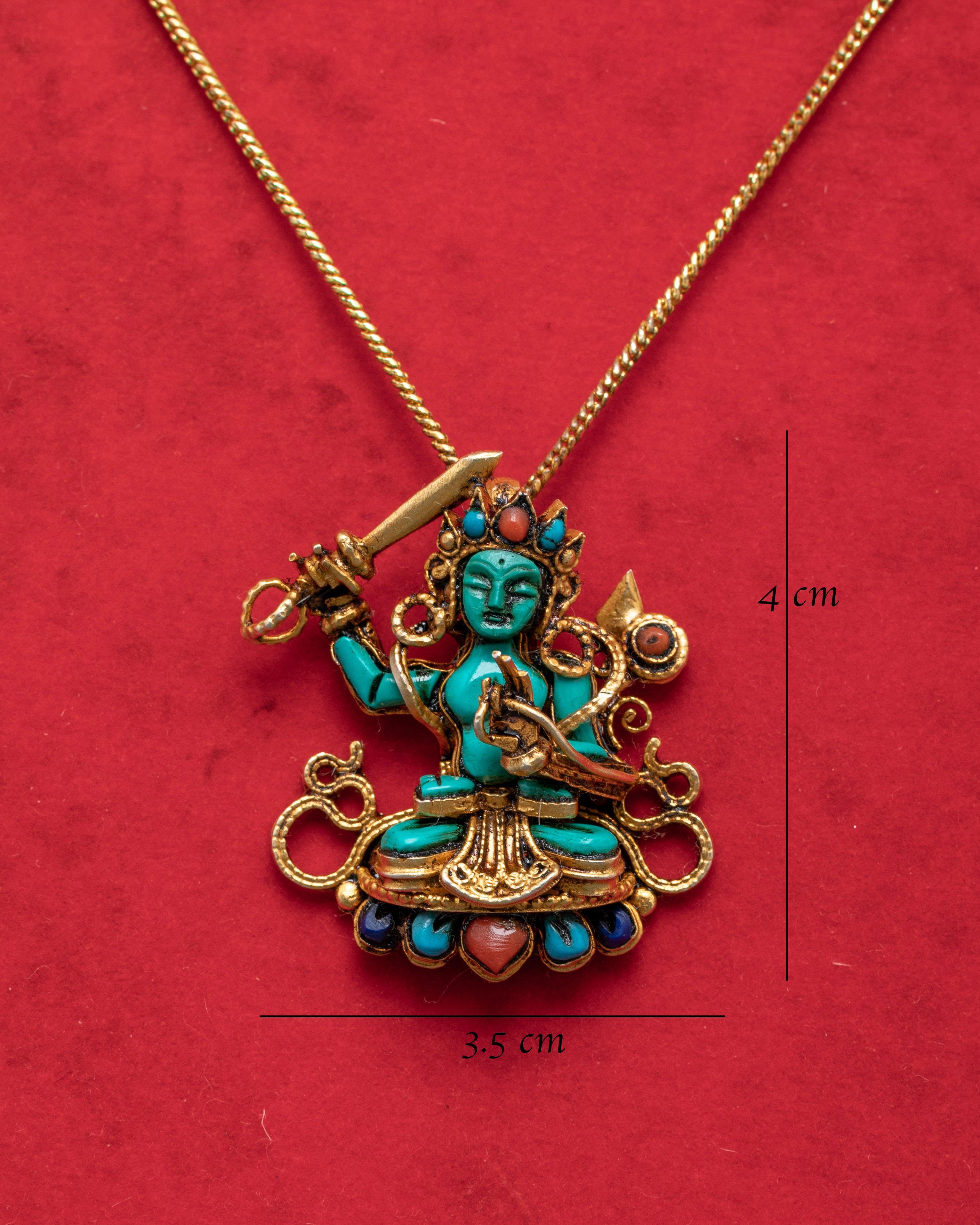 Manjushri Locket | Buddhist Wisdom Deity