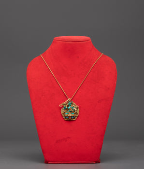 Handmade Tibetan Manjushri Amulet Locket