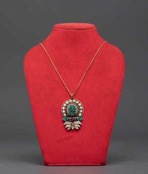 Handcrafted Green Tara Locket Pendent