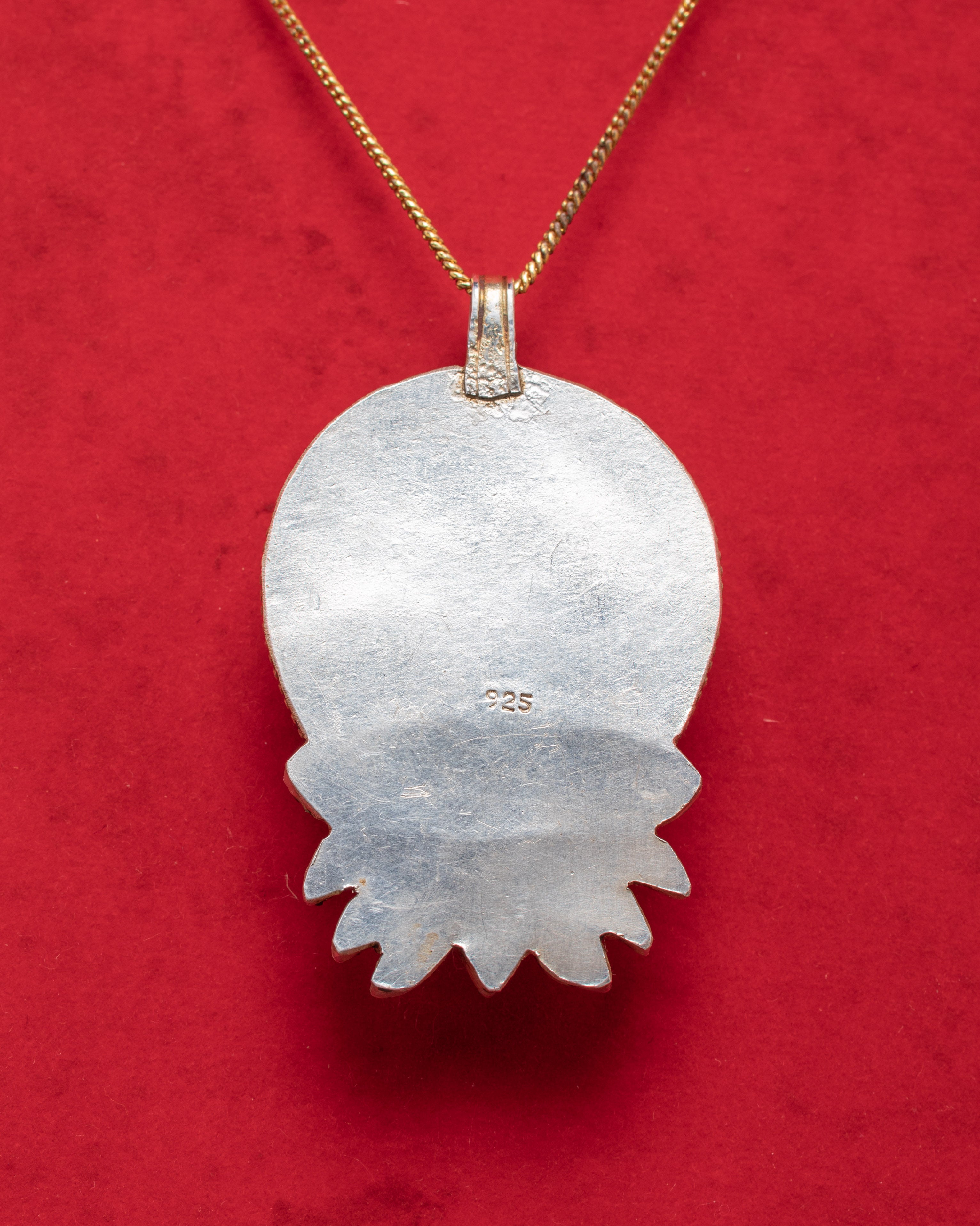 Sacred Tibetan Manjushri Pendant Locket | Spiritual Silver and Gold Plated Jewelry