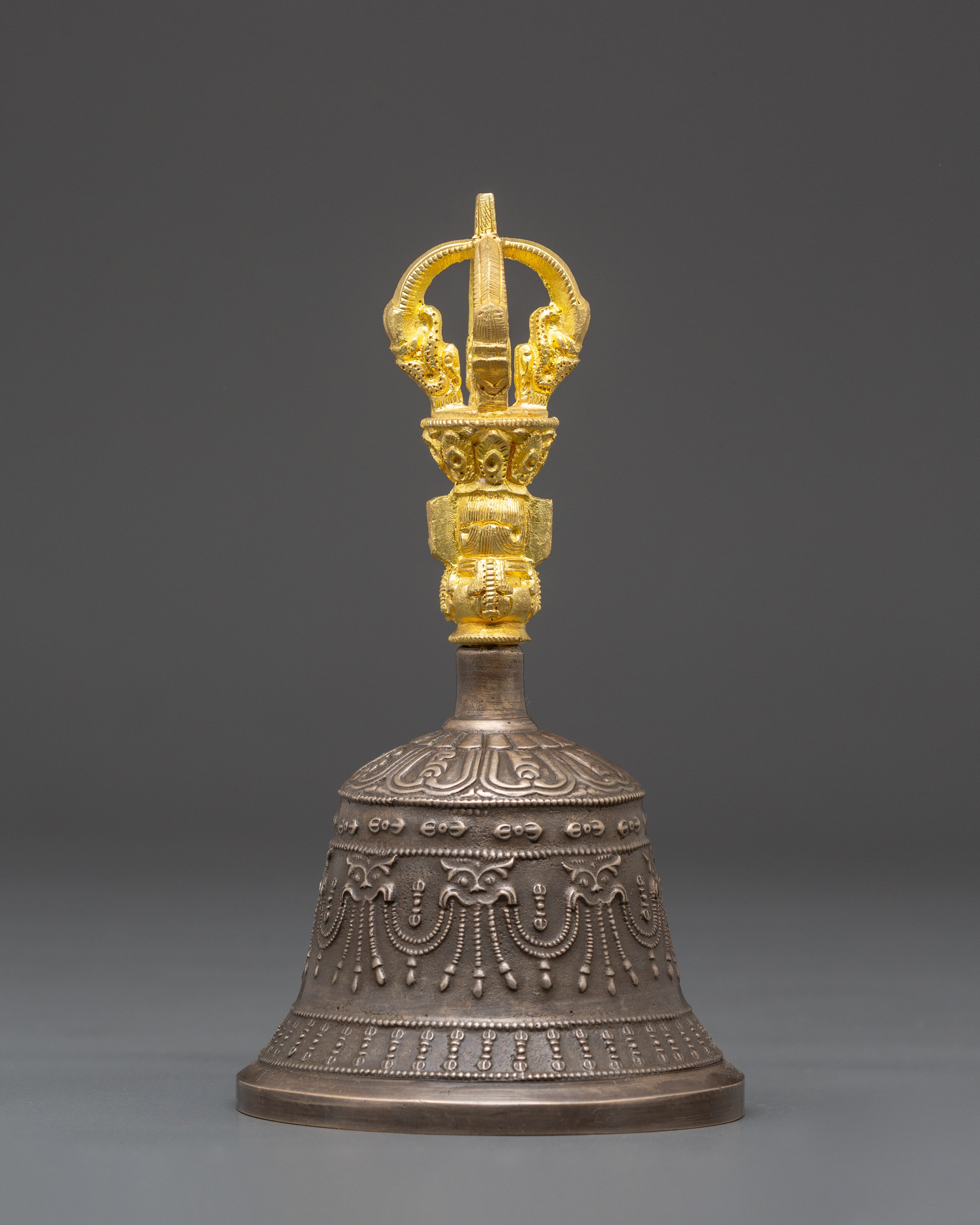 Handcrafted Bell and Vajra for Ritual Use | Tibetan Buddhist Spiritual Tools
