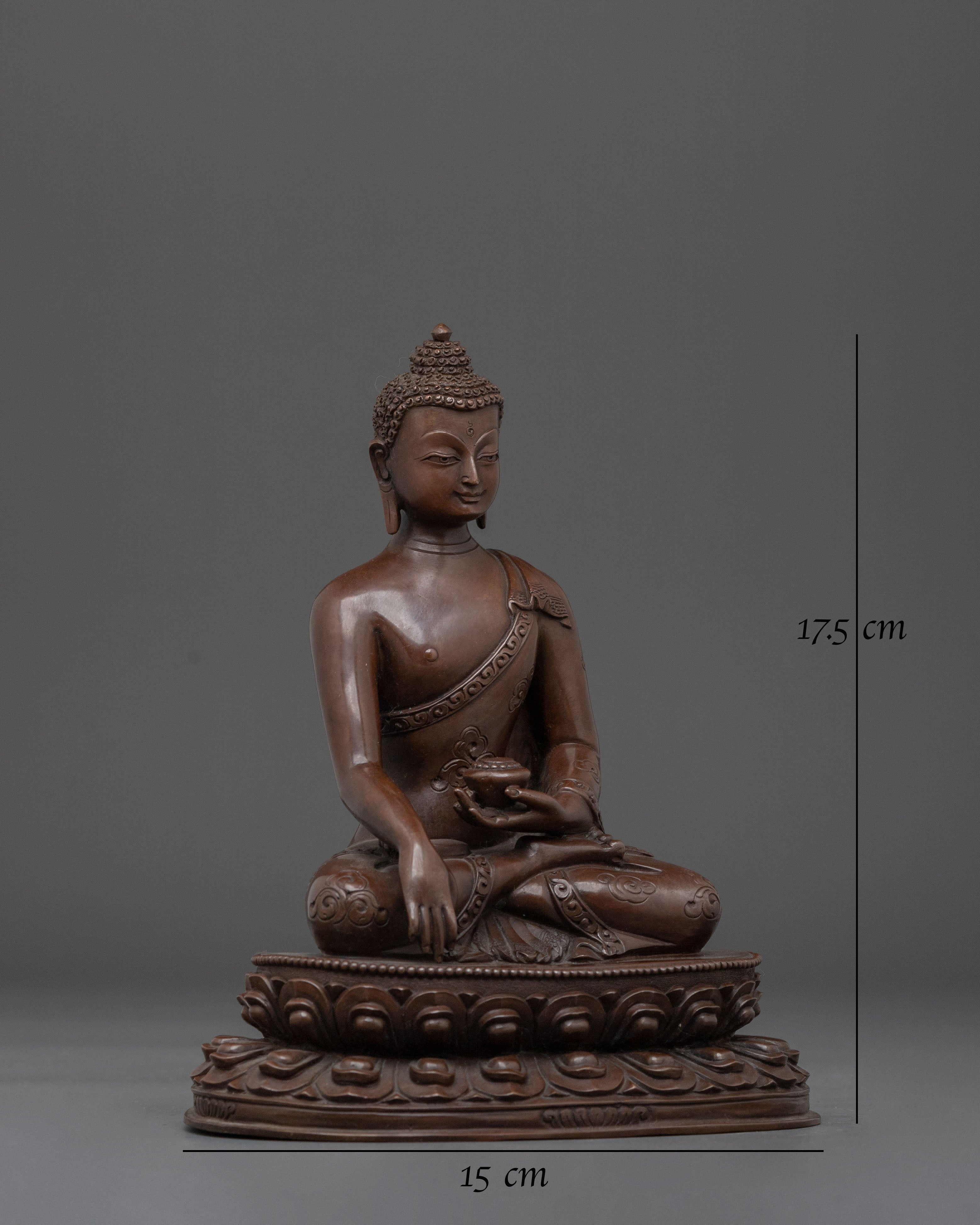 Handcrafted Sacred Shakyamuni Buddha Sculpture | Himalayan Buddhist Art