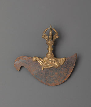 Kartika Knife Sacred Buddhist Tool | Tibetan Religious Artifact