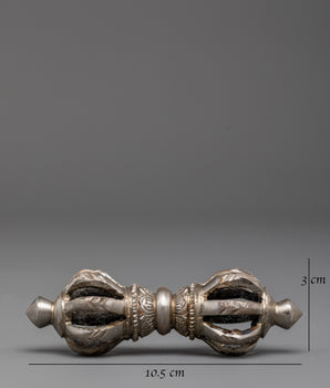 Handmade Traditional Tibetan Vajra Dorje Ritual Object | Sacred Vajra Dorje for Rituals