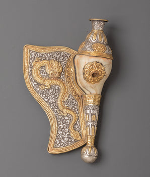 Handmade Buddhist Ritual Conch | Symbol of Protection and Power