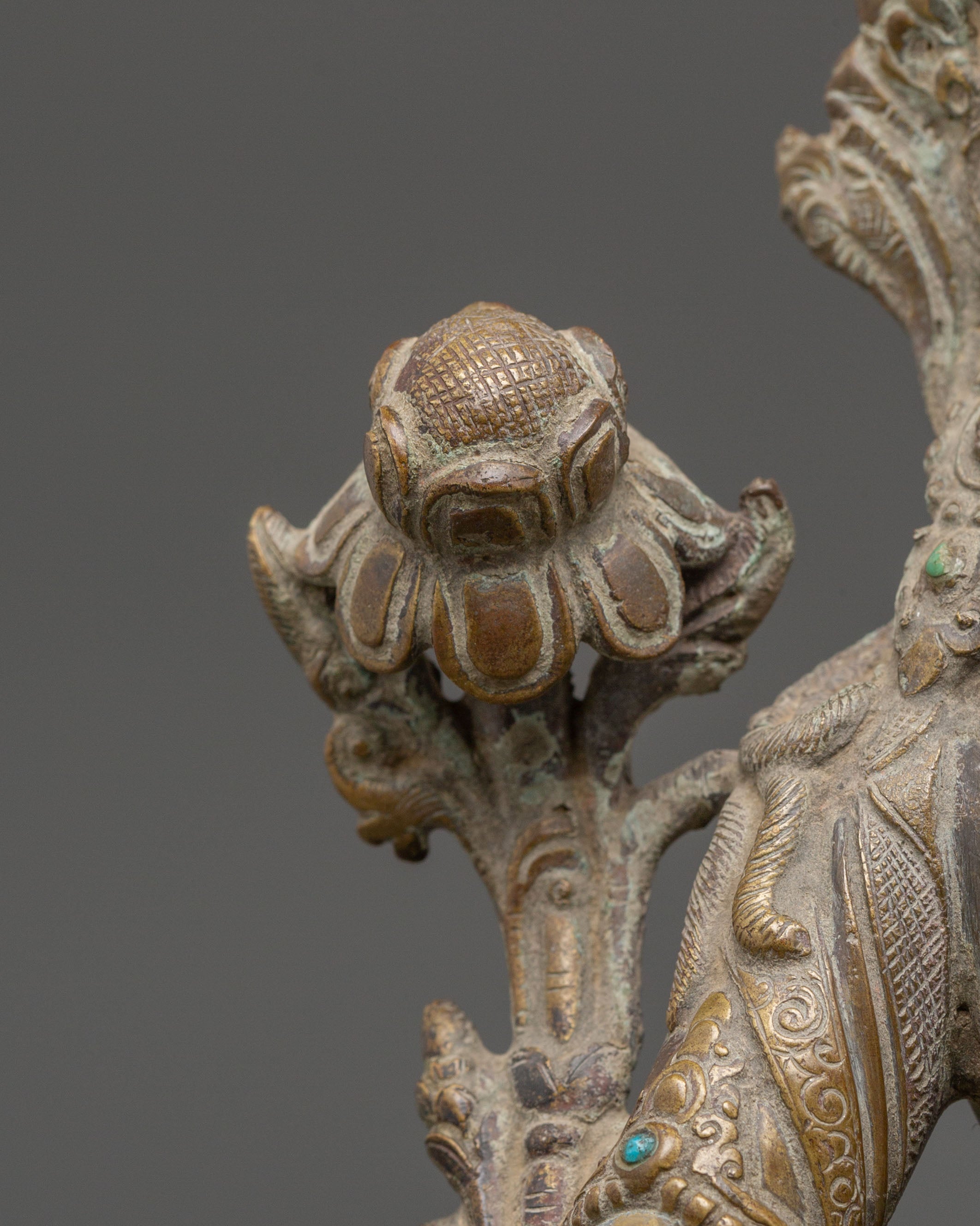 Spiritual Mother of Liberation Green Tara Statue | Tibetan Buddhist Copper Sculpture