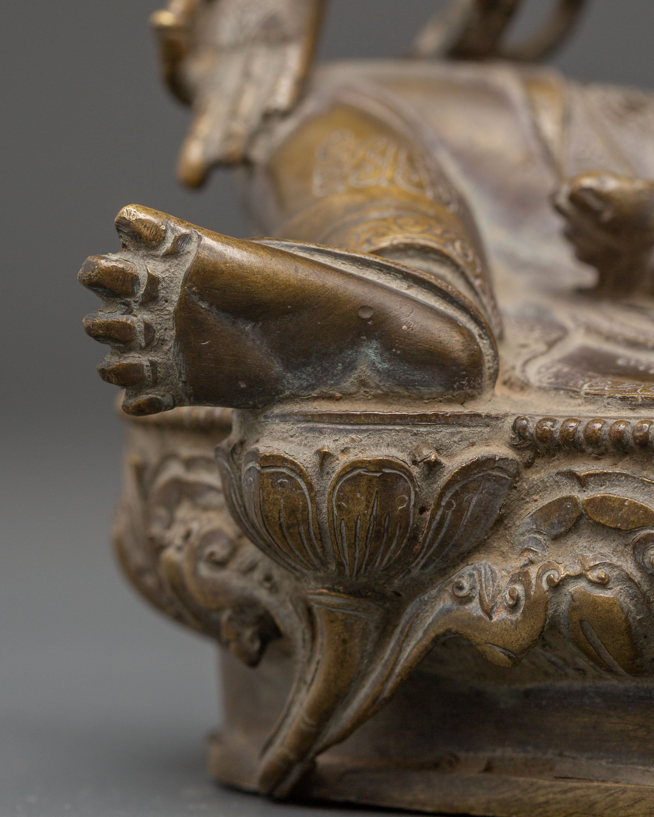 Spiritual Mother of Liberation Green Tara Statue | Tibetan Buddhist Copper Sculpture
