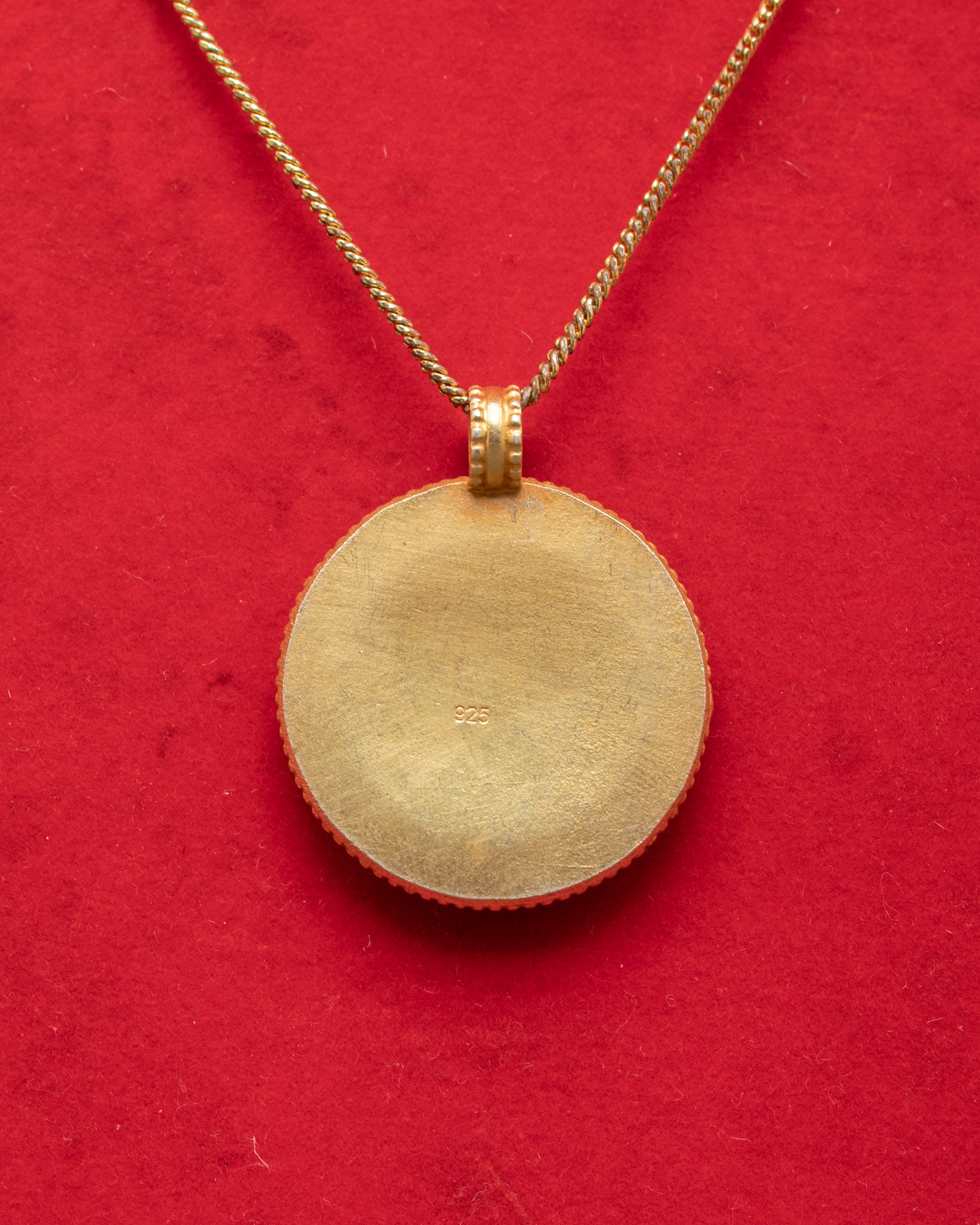 Parasol Locket with Turquoise and Coral