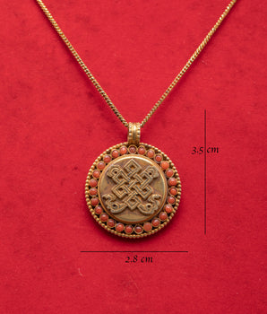 Endless Knot Locket | Tibetan Buddhist Jewelry