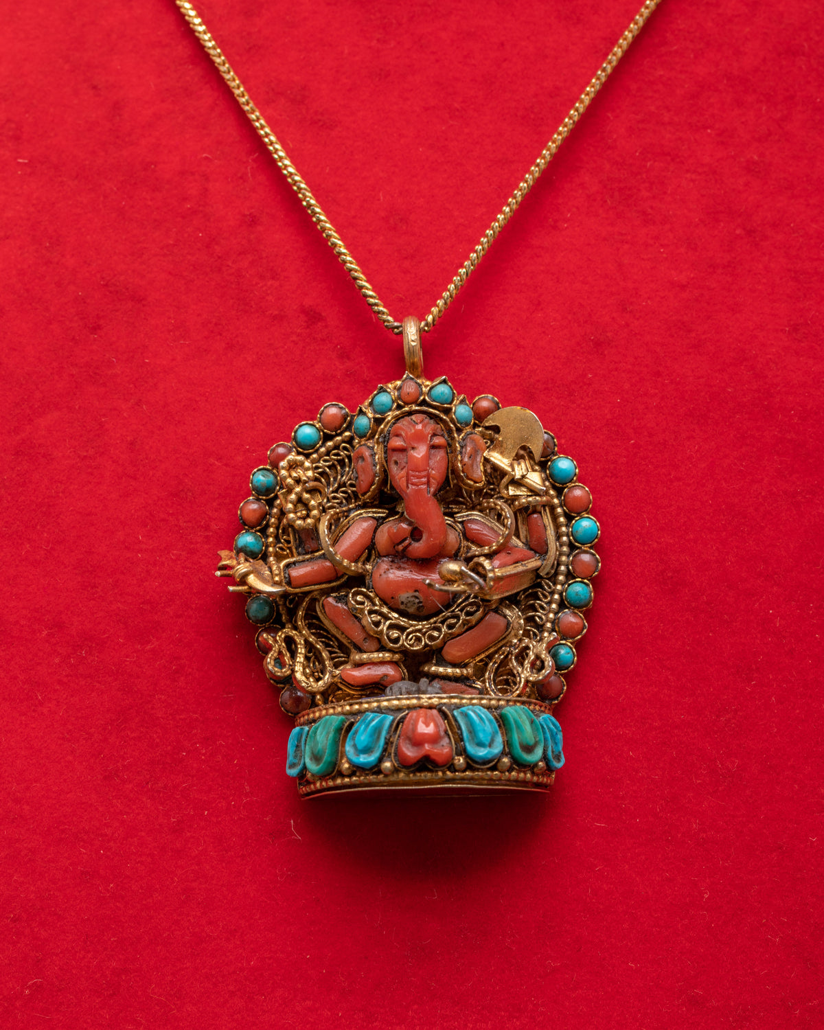 Ganesha Statue Locket | Sacred Spiritual Jewelry