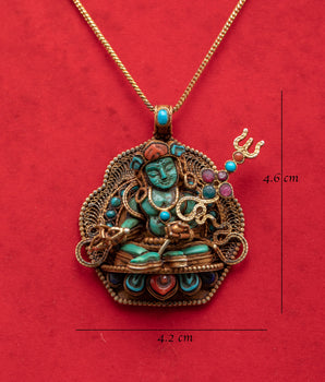 Guru Rinpoche Silver Locket | Tibetan Buddhist Precious Guru
