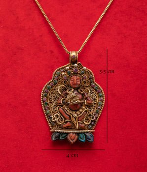 Sacred Mahakala Protection Pendant | Tibetan Buddhist Dharma Protector Amulet