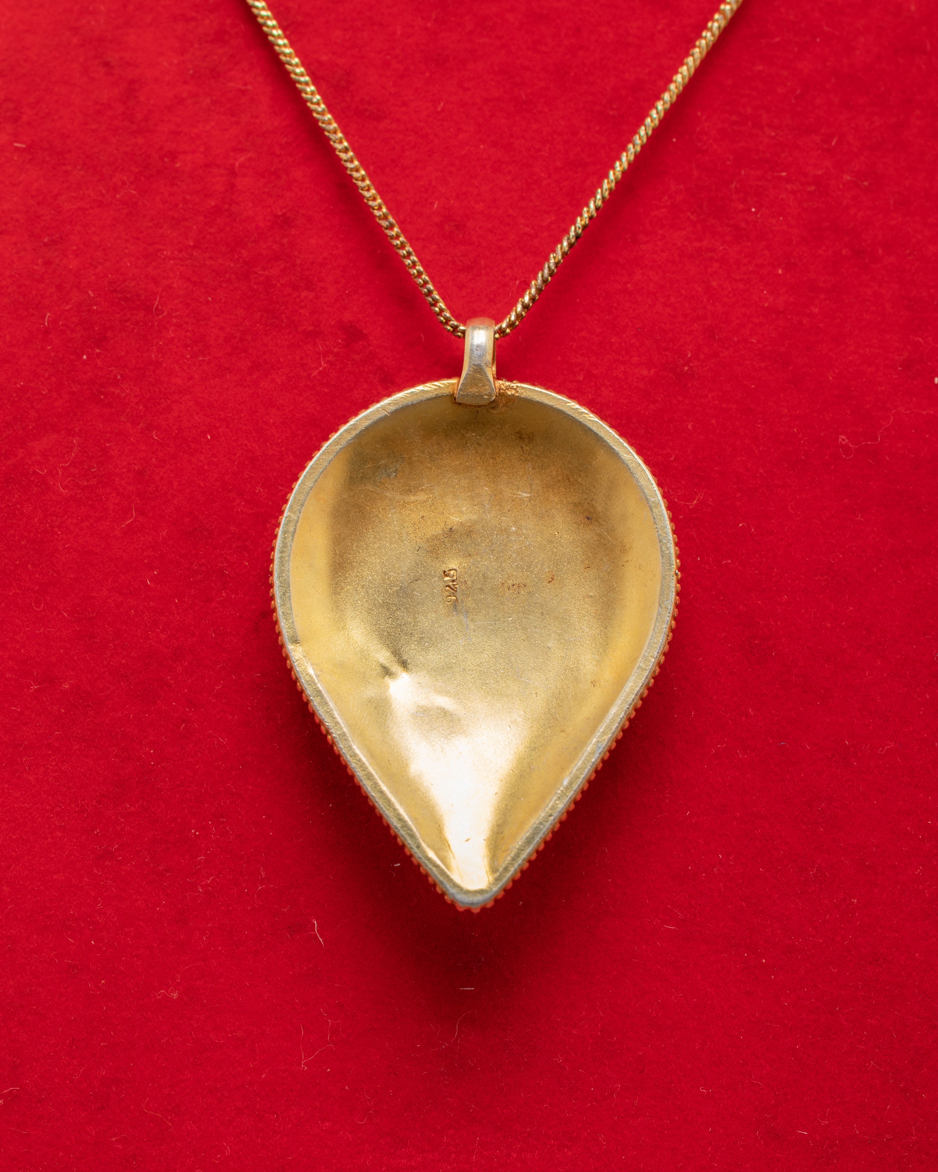 Panna Locket | Ruby Coral Turquoise Pendant