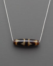 Himalayan Tibetan Dzi Bead Amulet Pendent