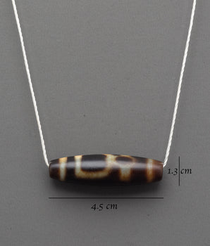 Tibetan Spiritual Protection Pendant | Authentic Tibetan Dzi Bead Jewelry