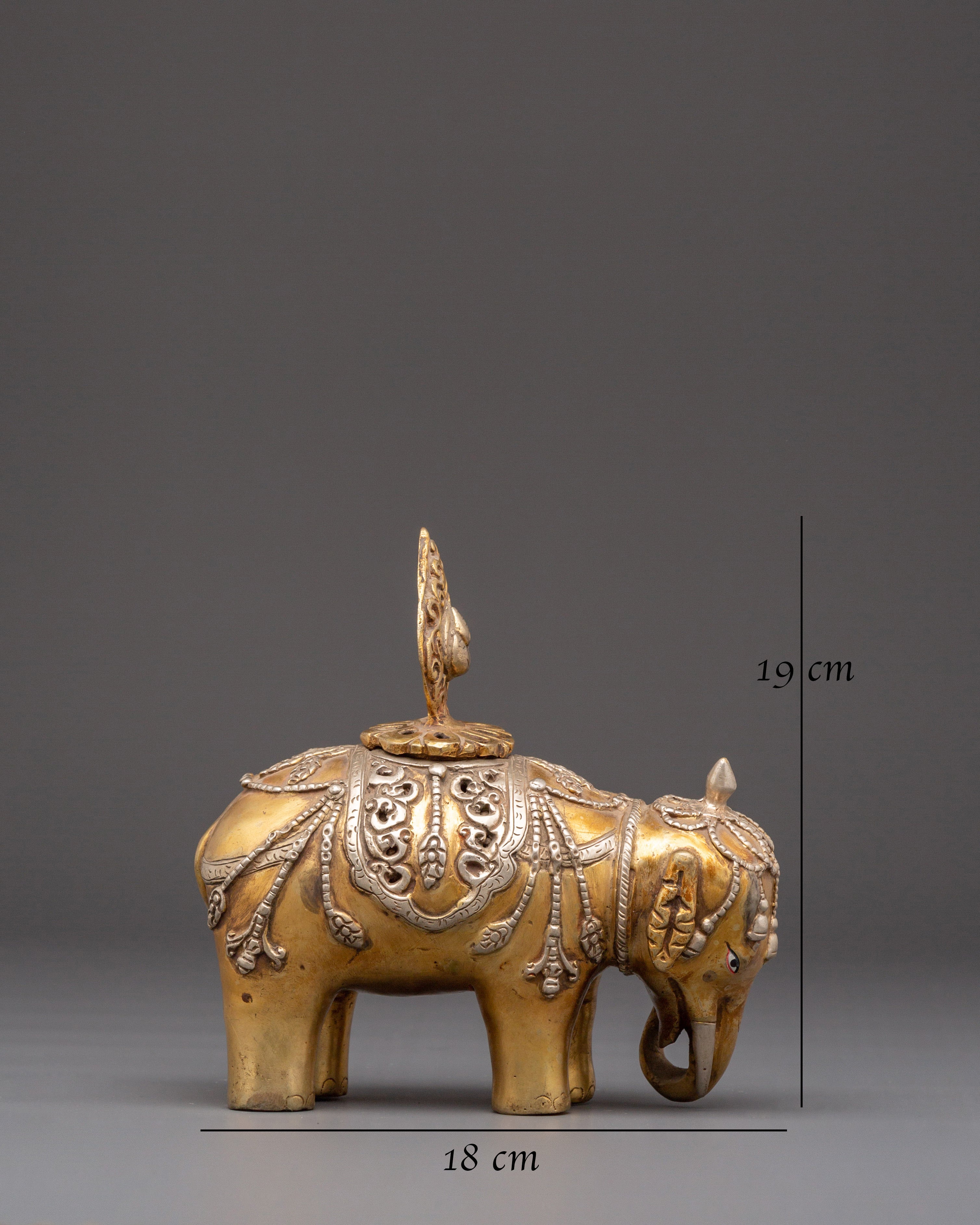 Elephant Incense Burner Set for Ritual Ceremonies | Religious and Spiritual Practices