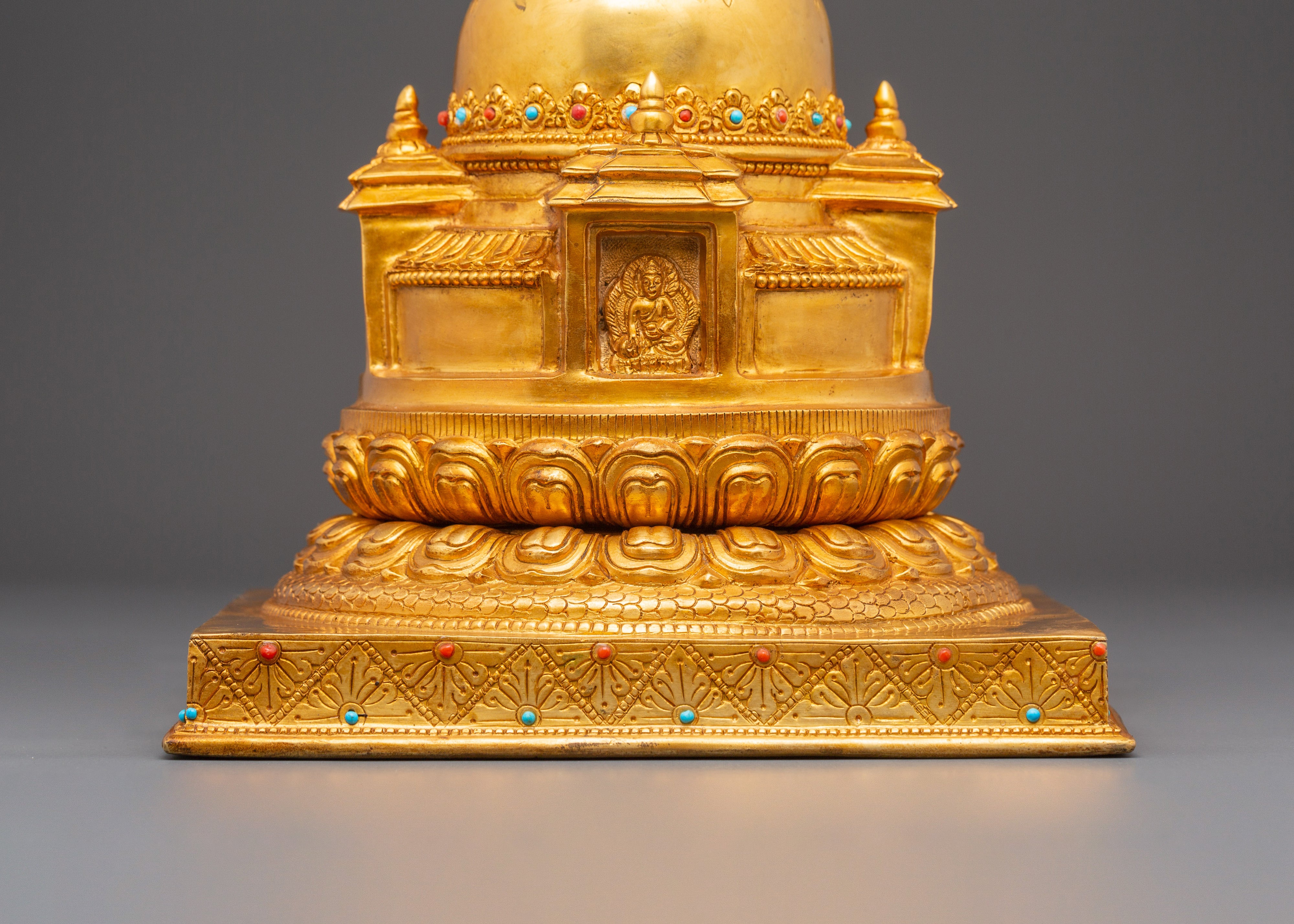 Golden Stupa for Ritual Ceremonies | Symbol of Enlightenment