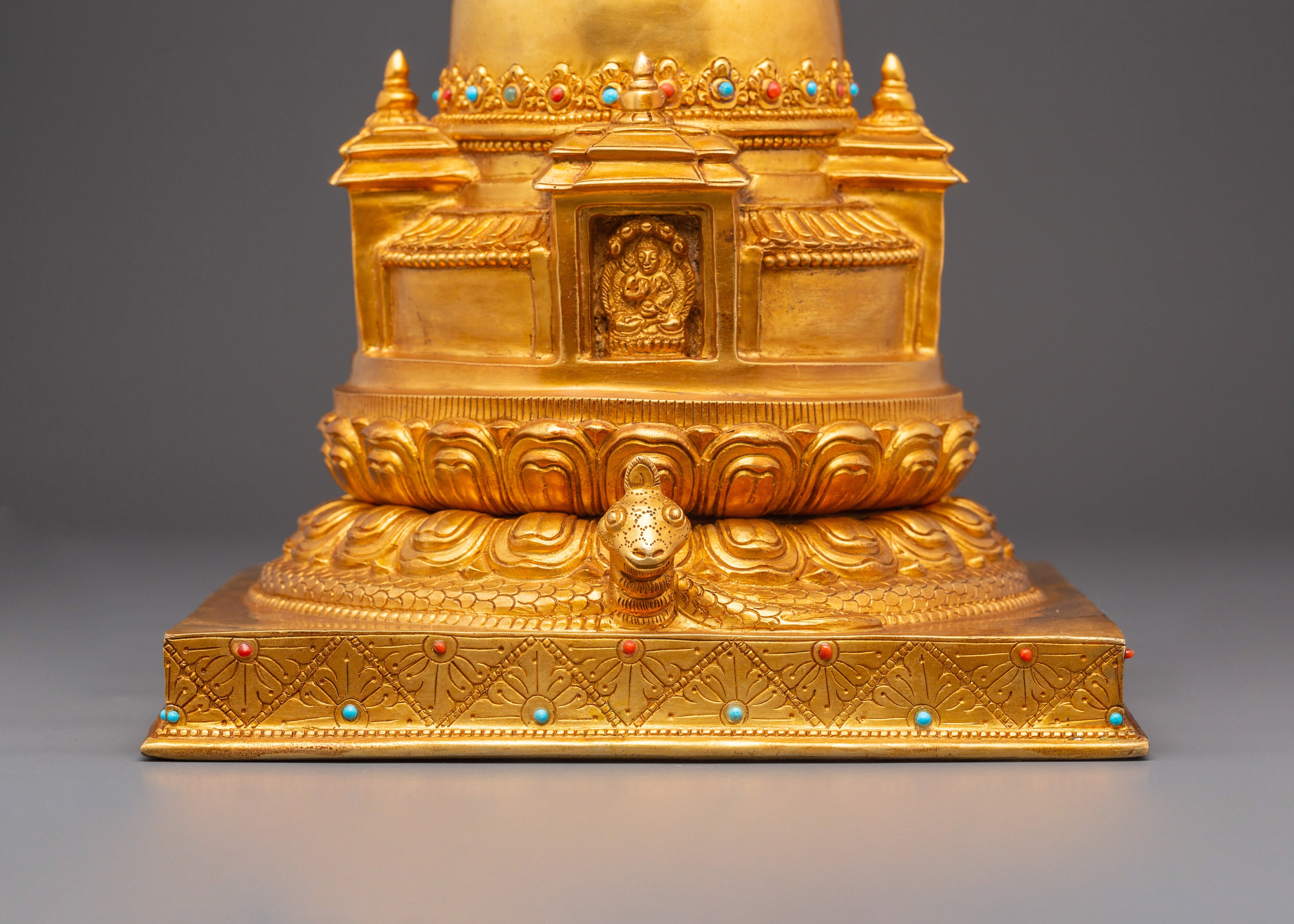 Golden Stupa for Ritual Ceremonies | Symbol of Enlightenment