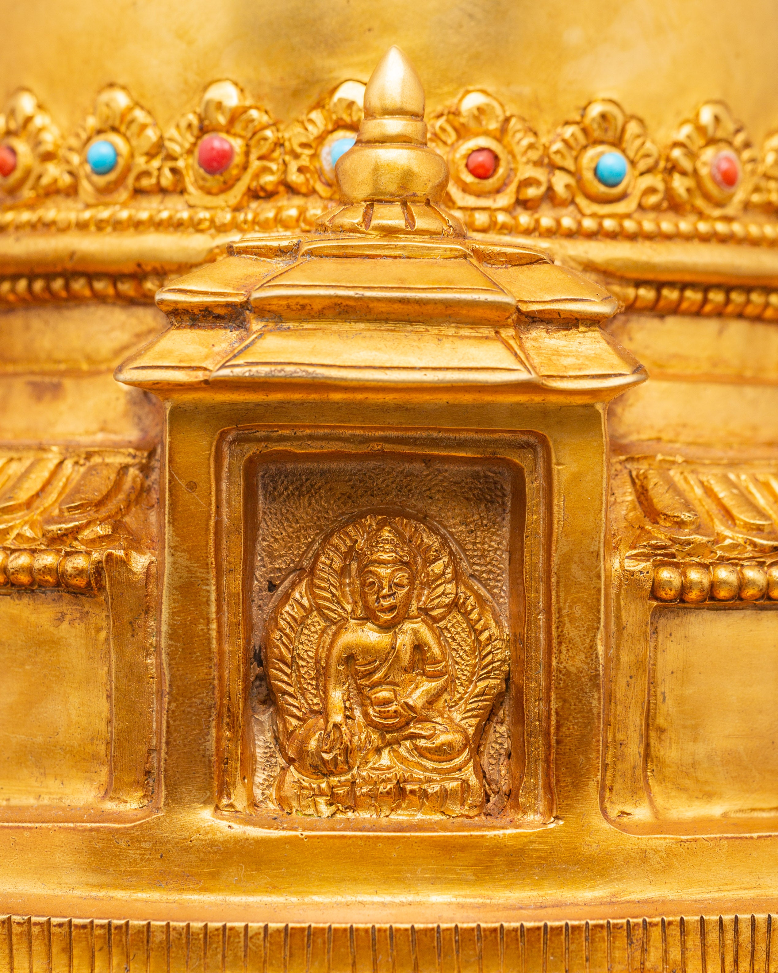 Golden Stupa for Ritual Ceremonies | Symbol of Enlightenment