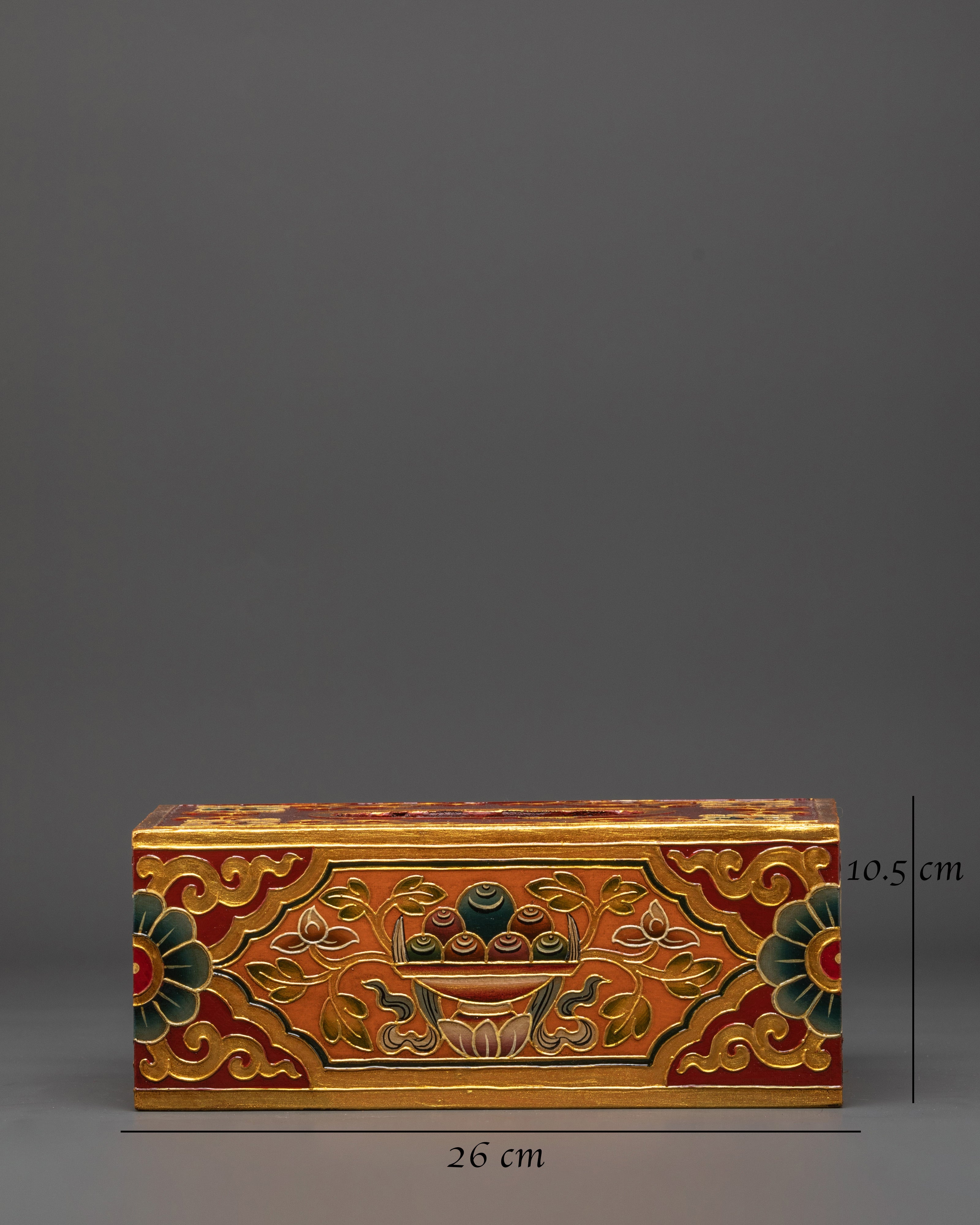 Tibetan Home Decor Tissue Box | Artisan Hand-Painted Piece