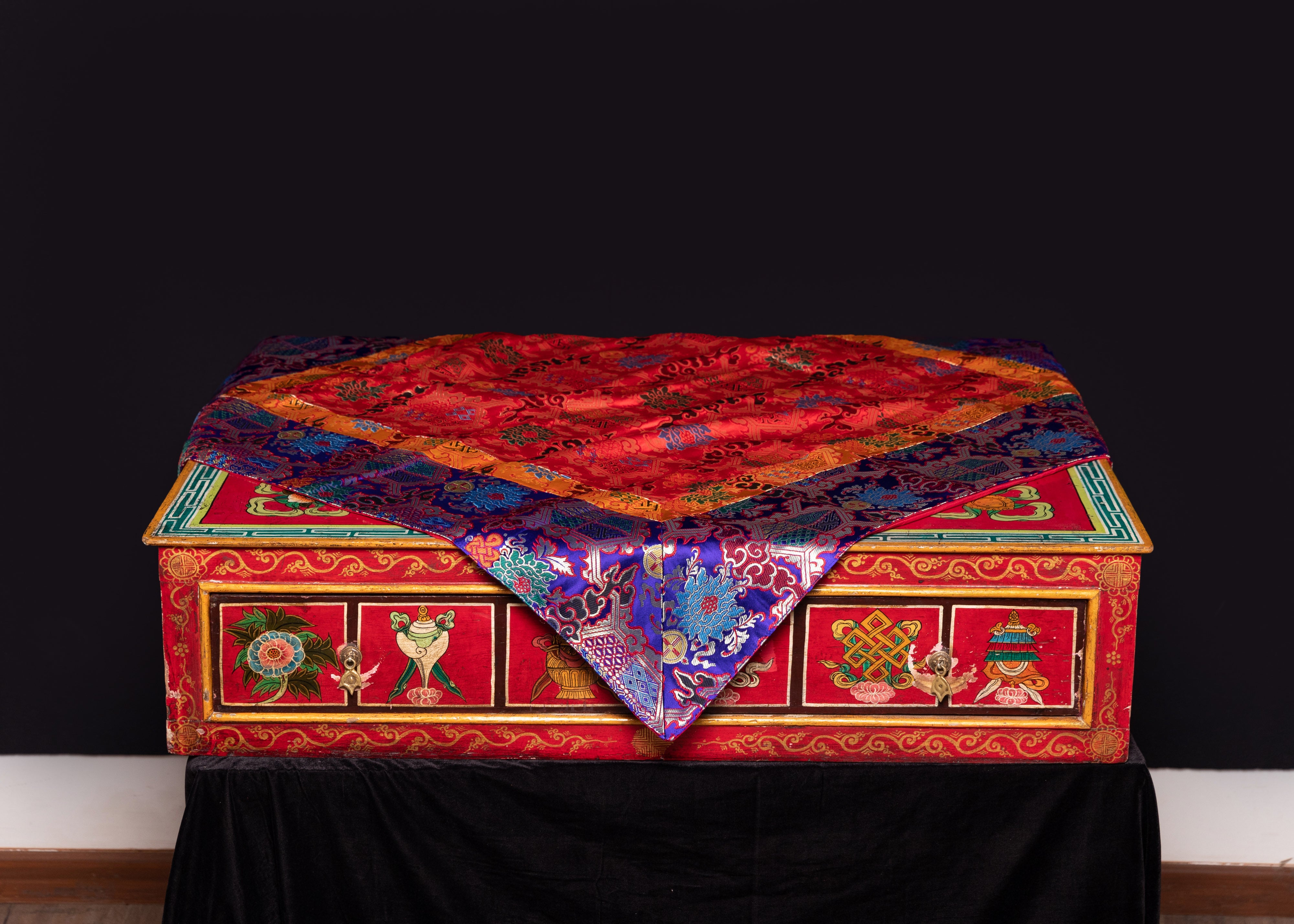 Tibetan Table Cloth | Spiritual Altar & Home Decor