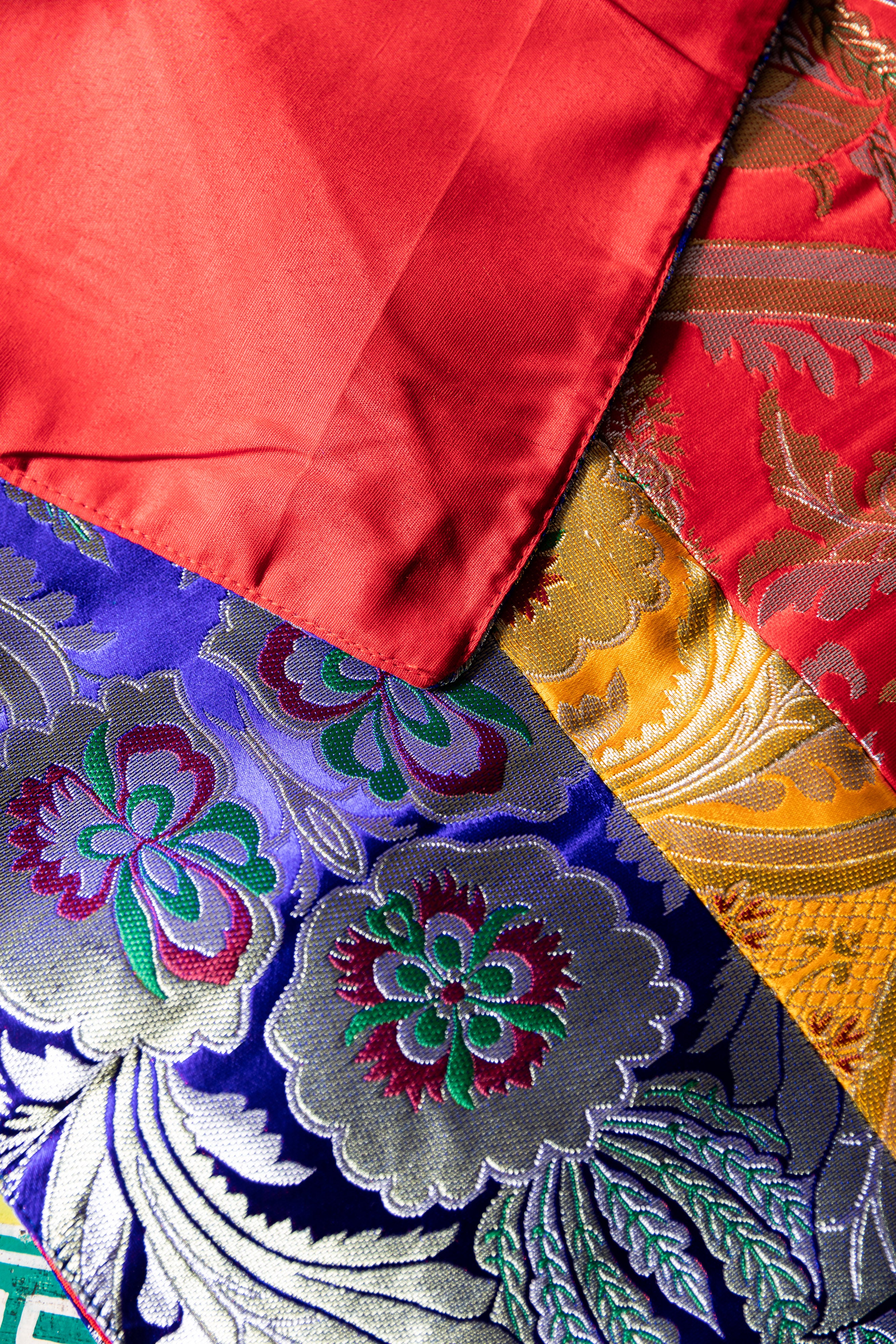 Silk Table Cloth | Tibetan Silk Cloth for Meditation and Decor