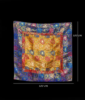 Silk Fabric Table Cloth | Traditional Tibetan Decor