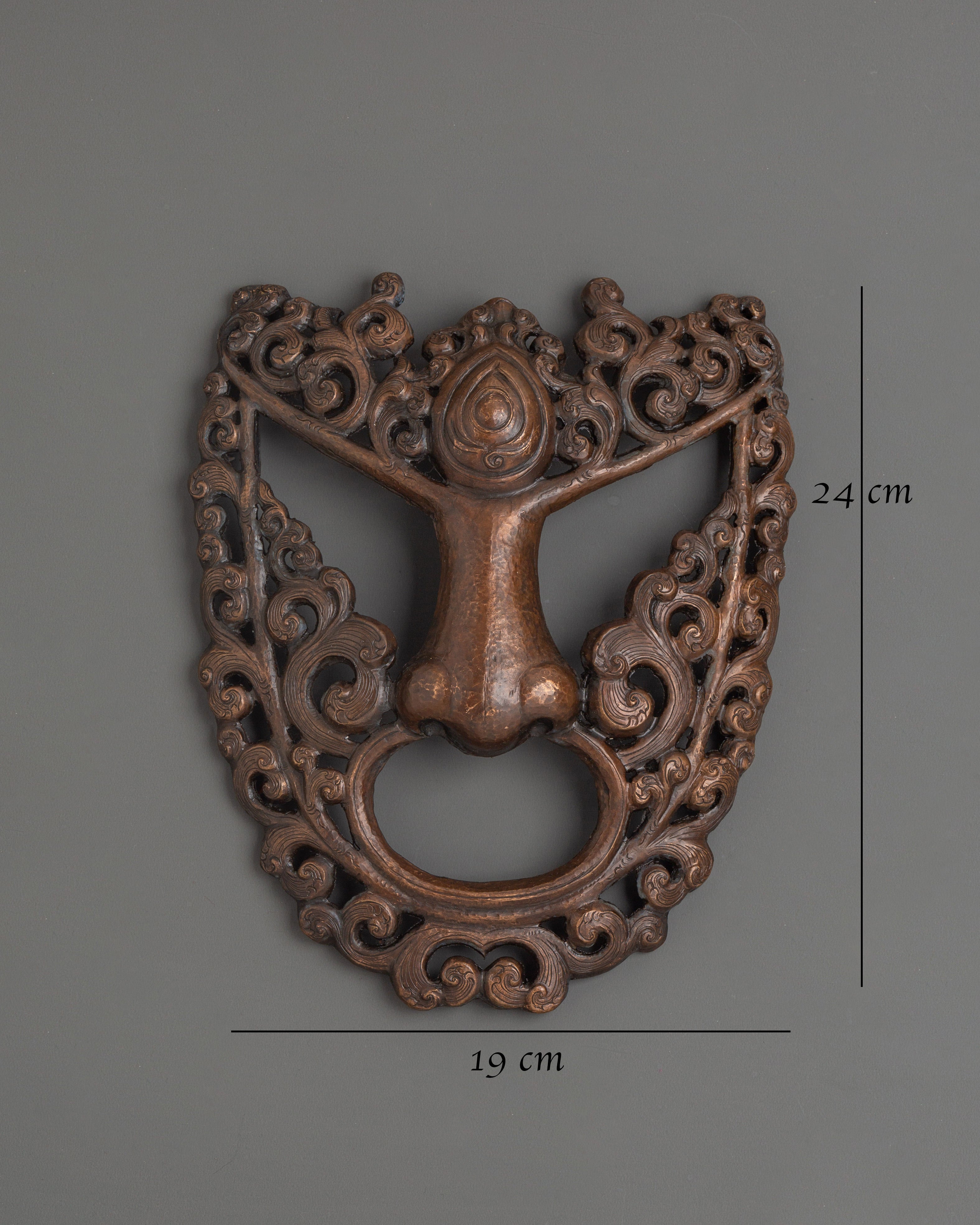 Tibetan Oxidized Mask for Ritual | Perfect for Sacred Spaces and Home Decor