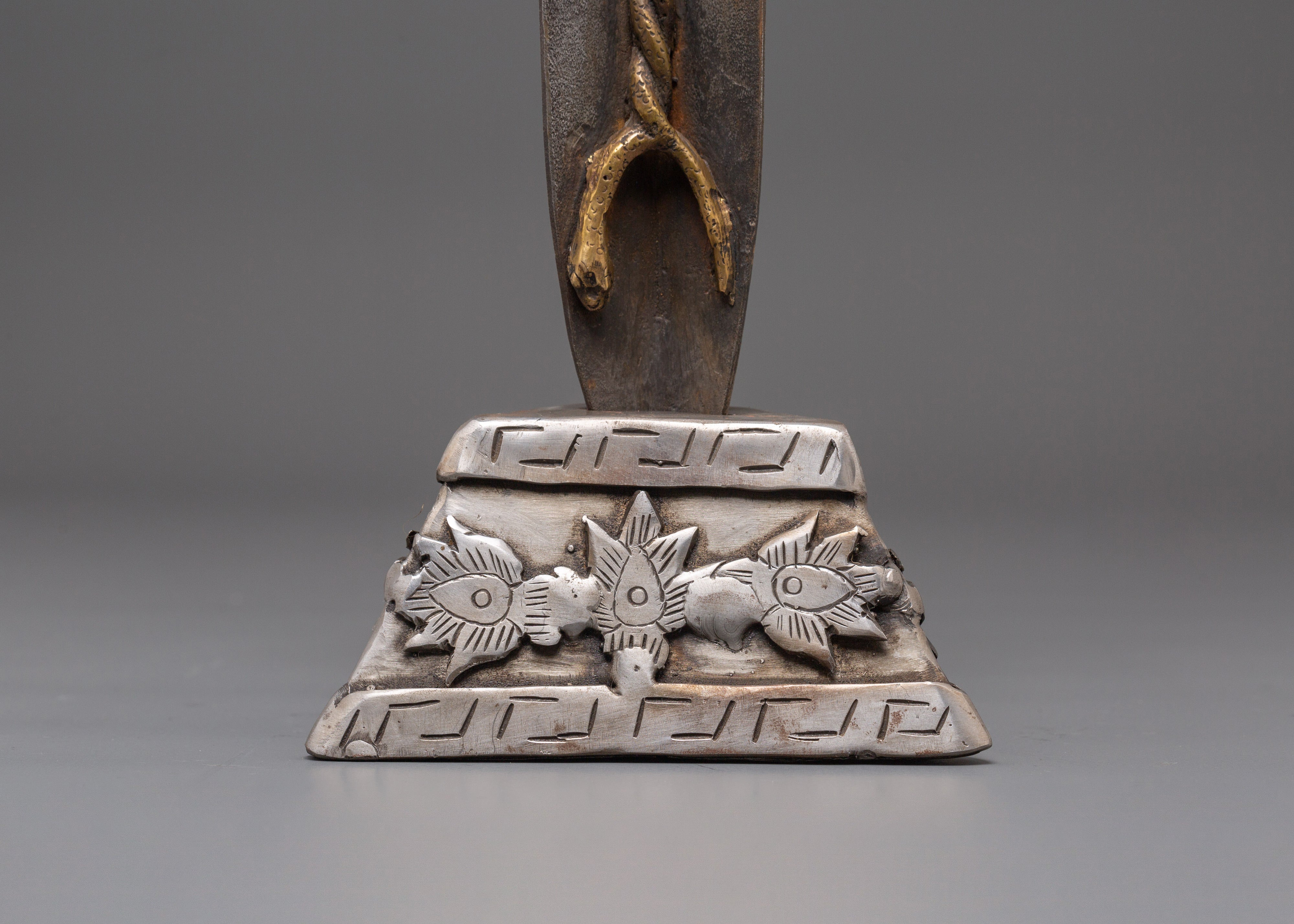 Sacred Buddhist Protective  Phurba | Iron & Bronze Ritual Dagger