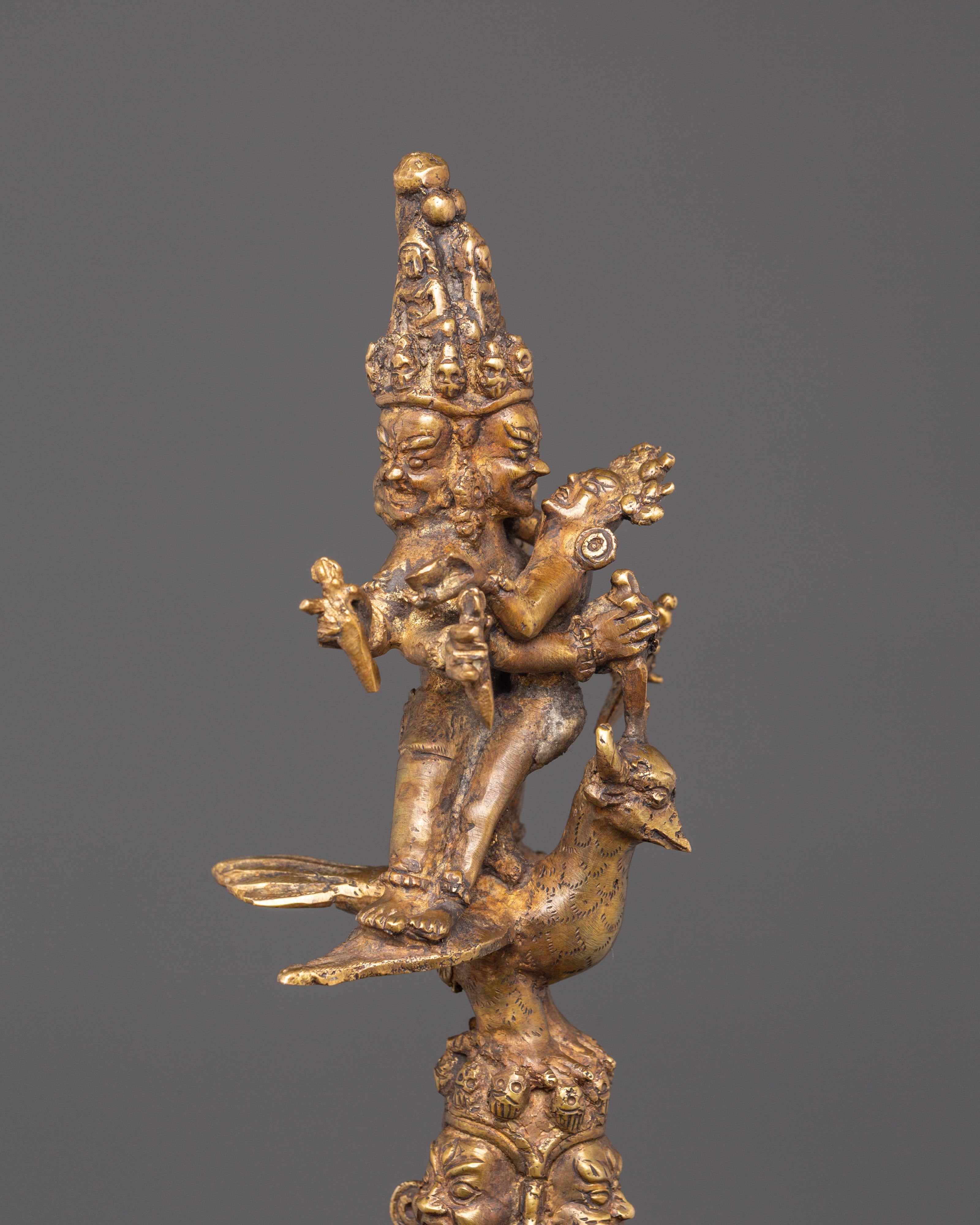 Sacred Buddhist Protective  Phurba | Iron & Bronze Ritual Dagger