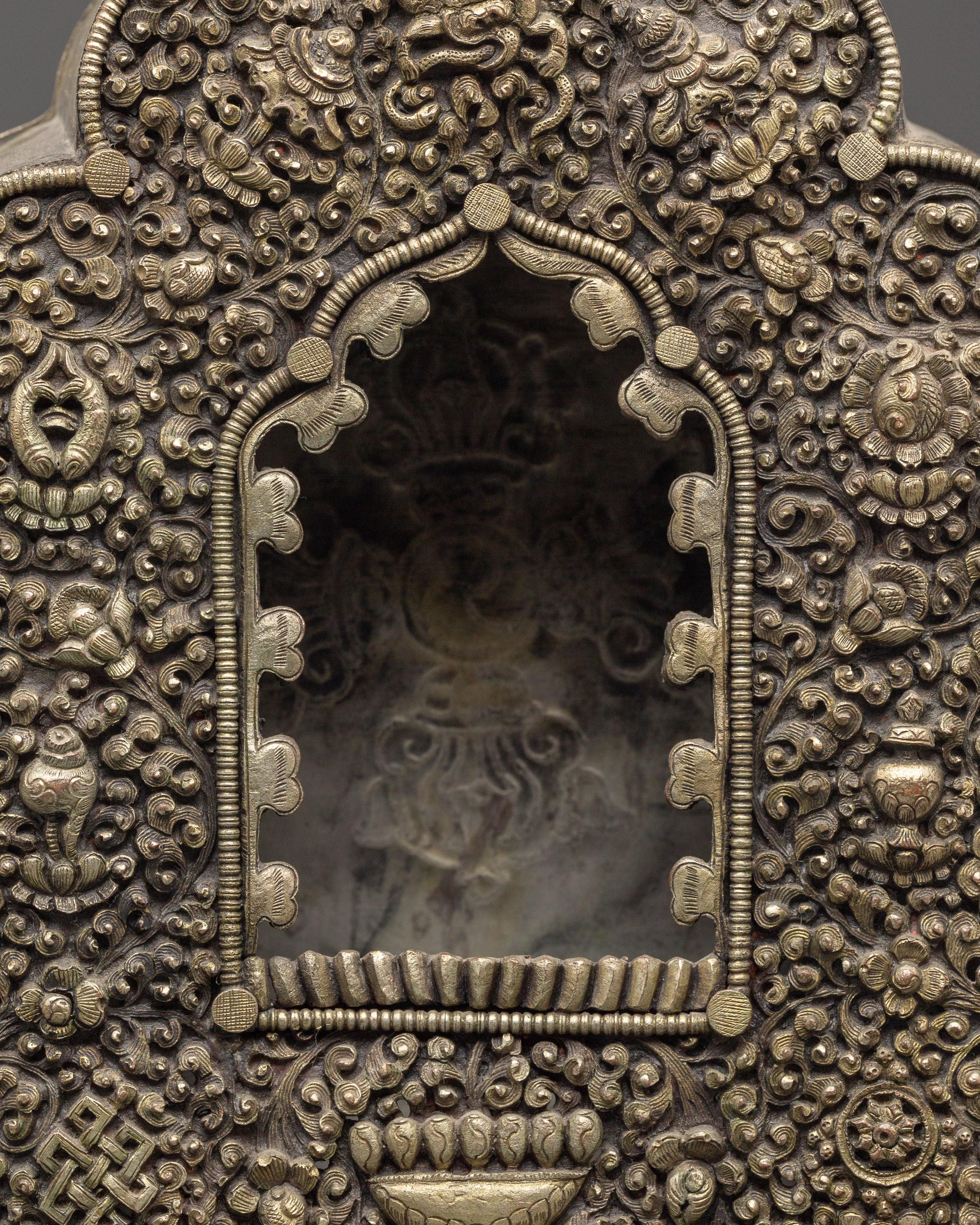 Handmade Silver Plated Ghau Box | Symbol of Protection and Blessings