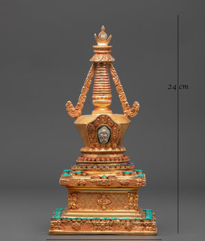 Golden Stupa for Ceremonies | Path to Enlightenment