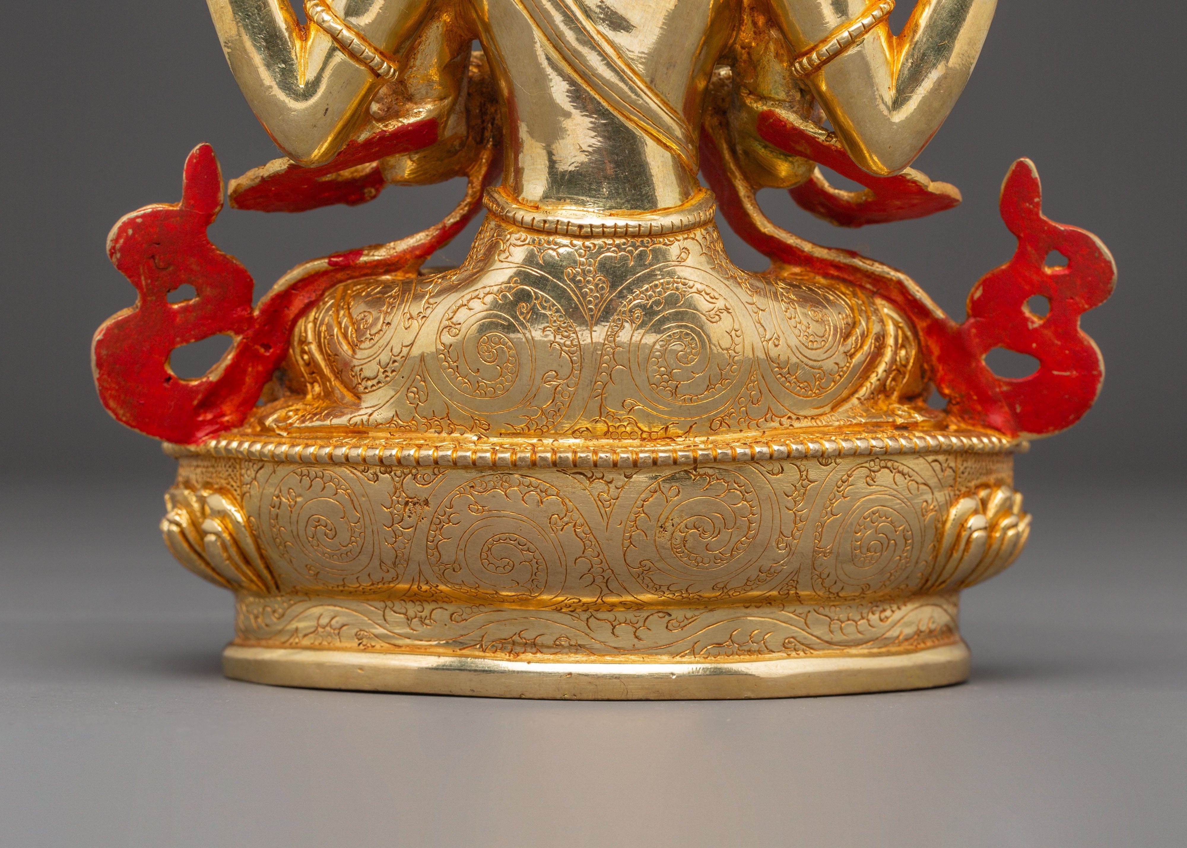 Handcrafted Statue of Four-Armed Chenrezig