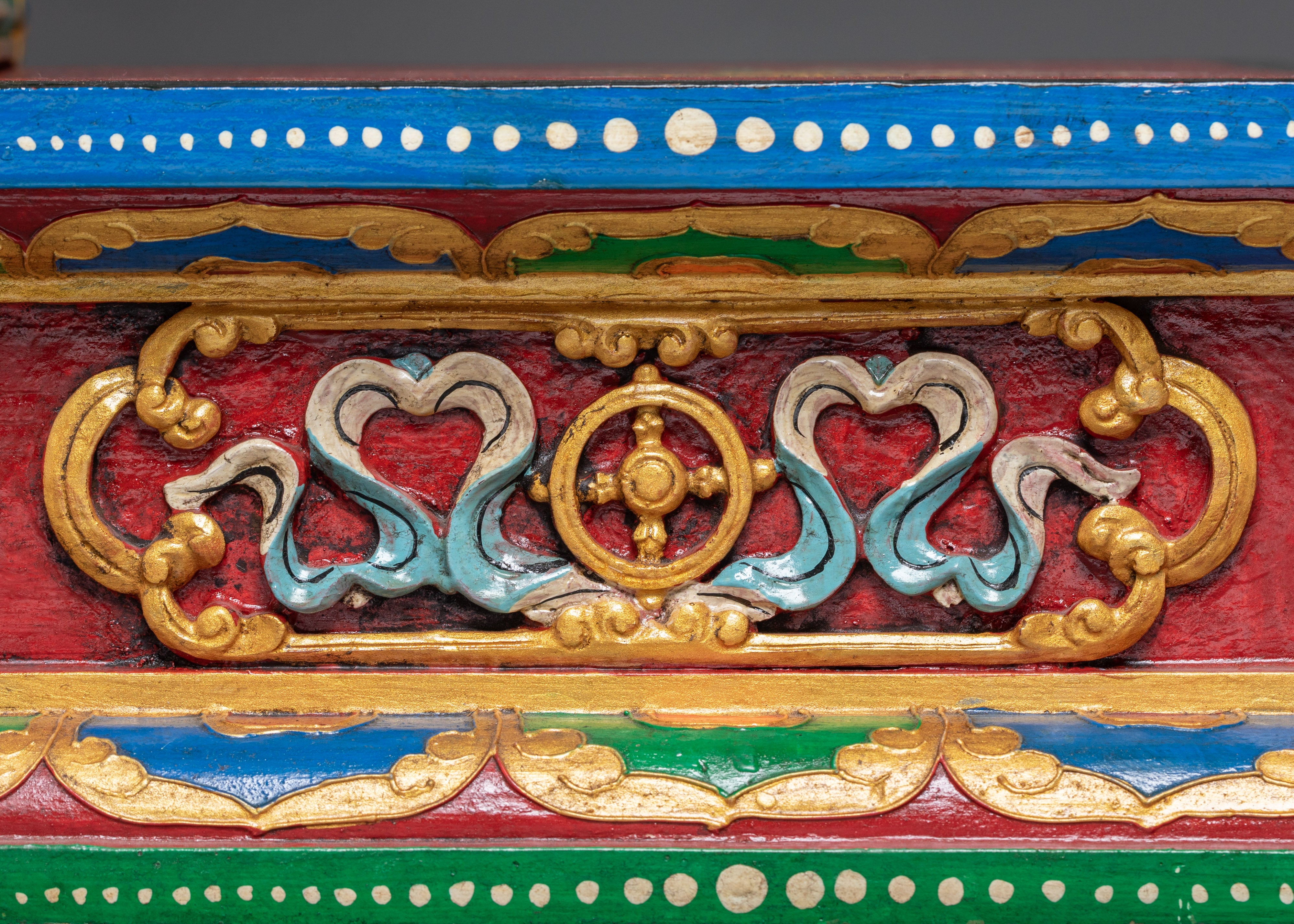 Traditional Buddhist Throne for Statue | Sacred Ritual Throne for Shrine
