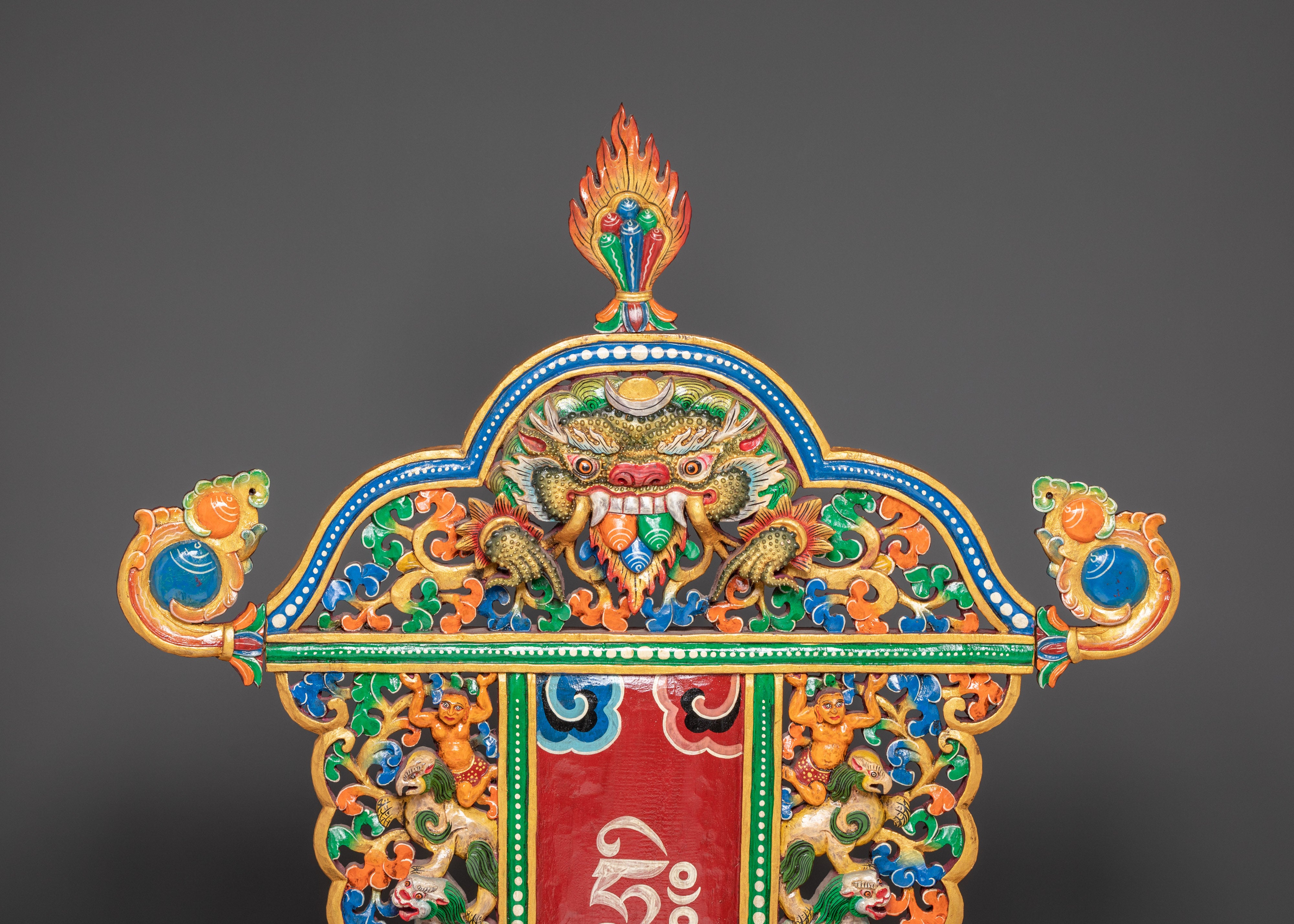 Traditional Buddhist Throne for Statue | Sacred Ritual Throne for Shrine