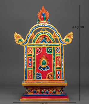Tibetan Buddhist Deity Throne | Throne for Enhancing Statues Presence