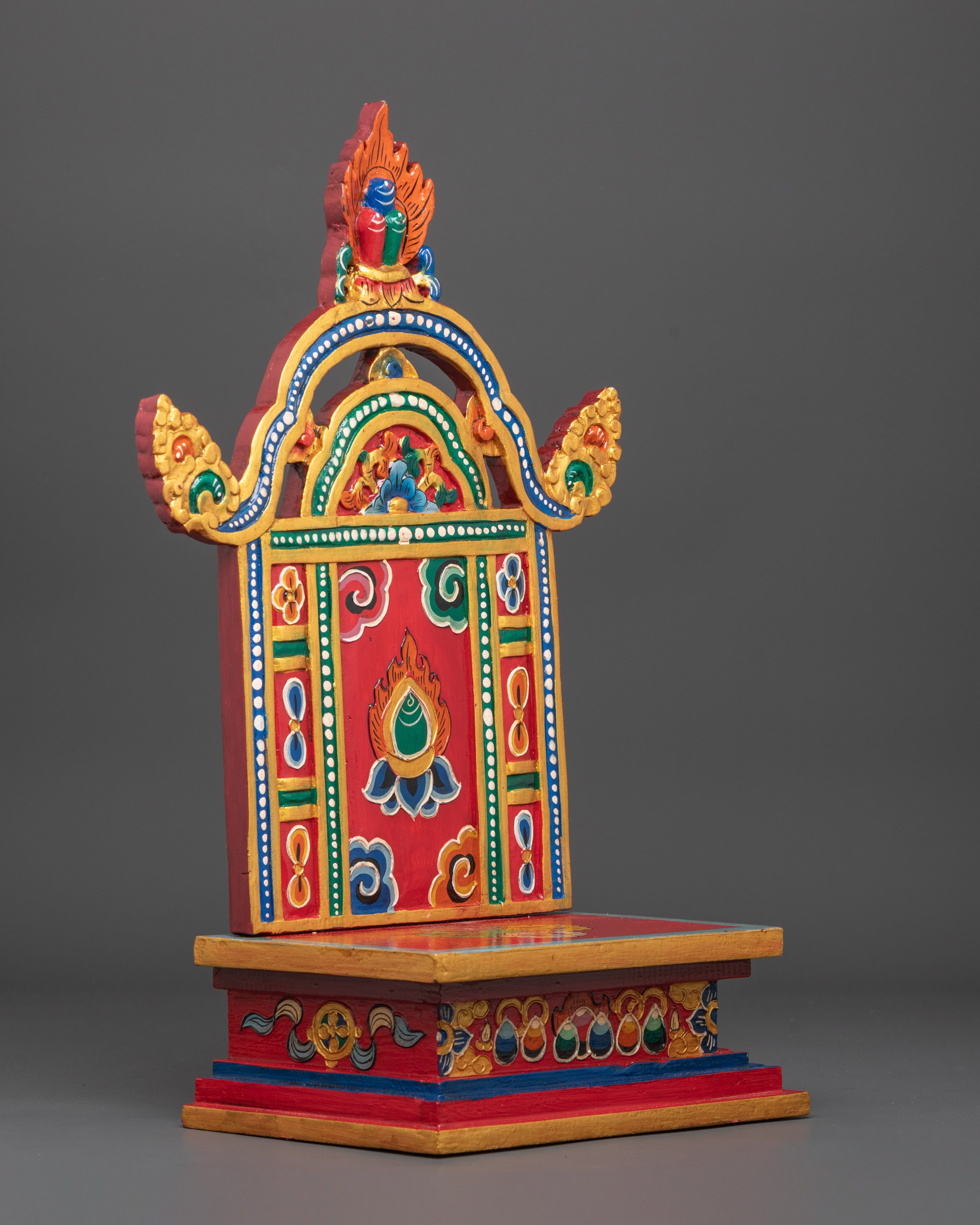 Tibetan Buddhist Deity Throne | Throne for Enhancing Statues Presence