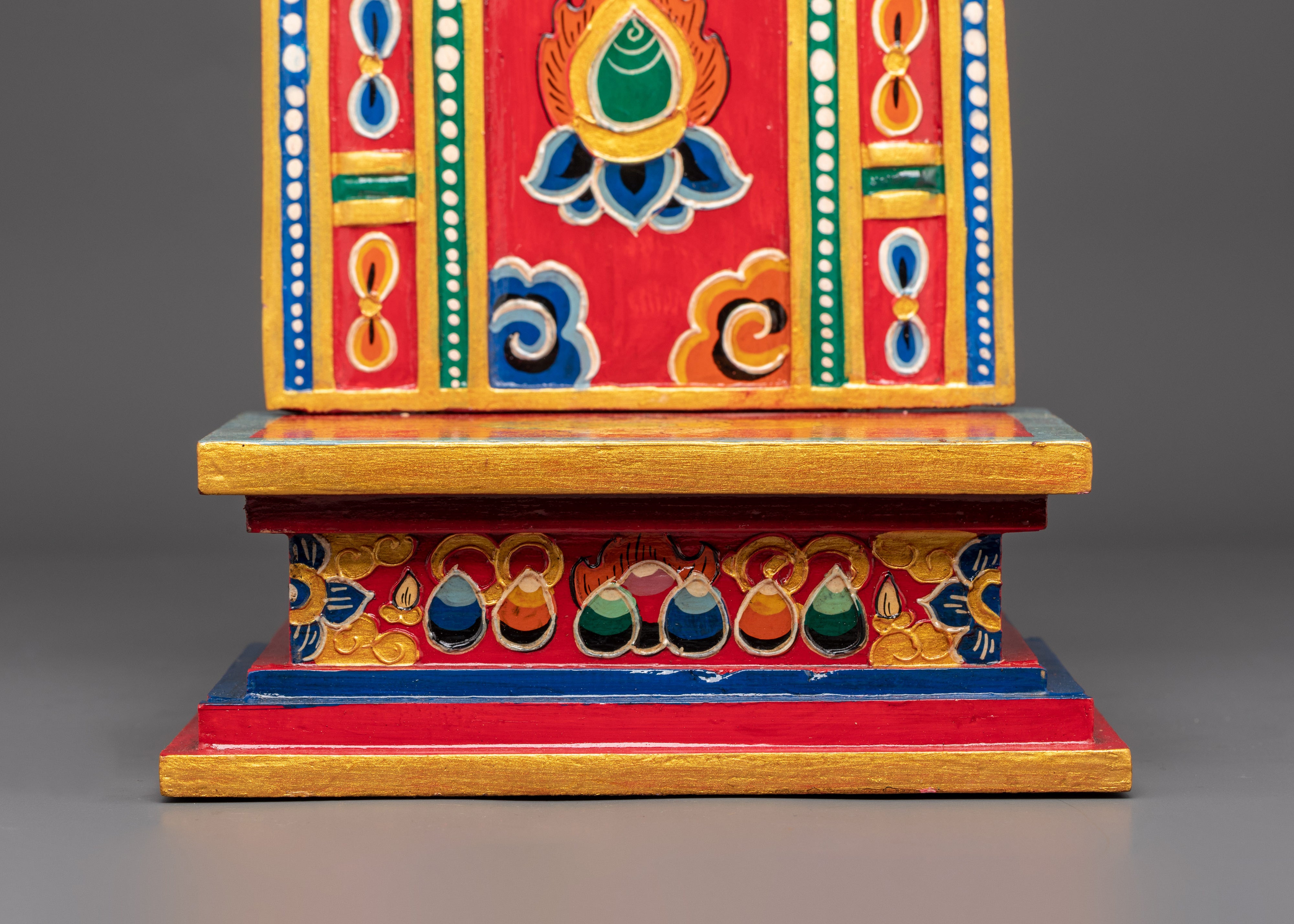 Tibetan Buddhist Deity Throne | Throne for Enhancing Statues Presence
