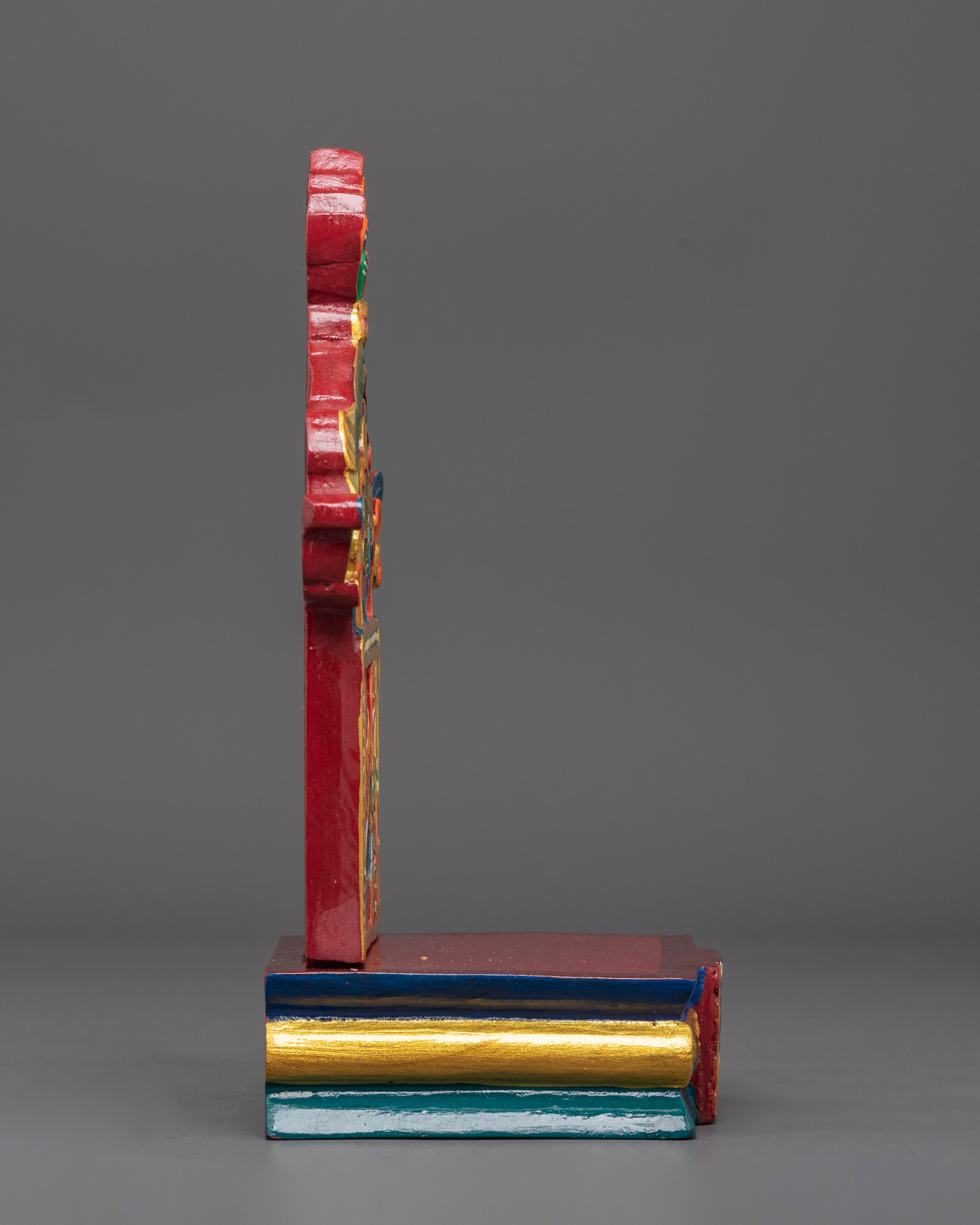 Sacred Buddhist Handcrafted Throne | Throne for Enhancing Statues Presence
