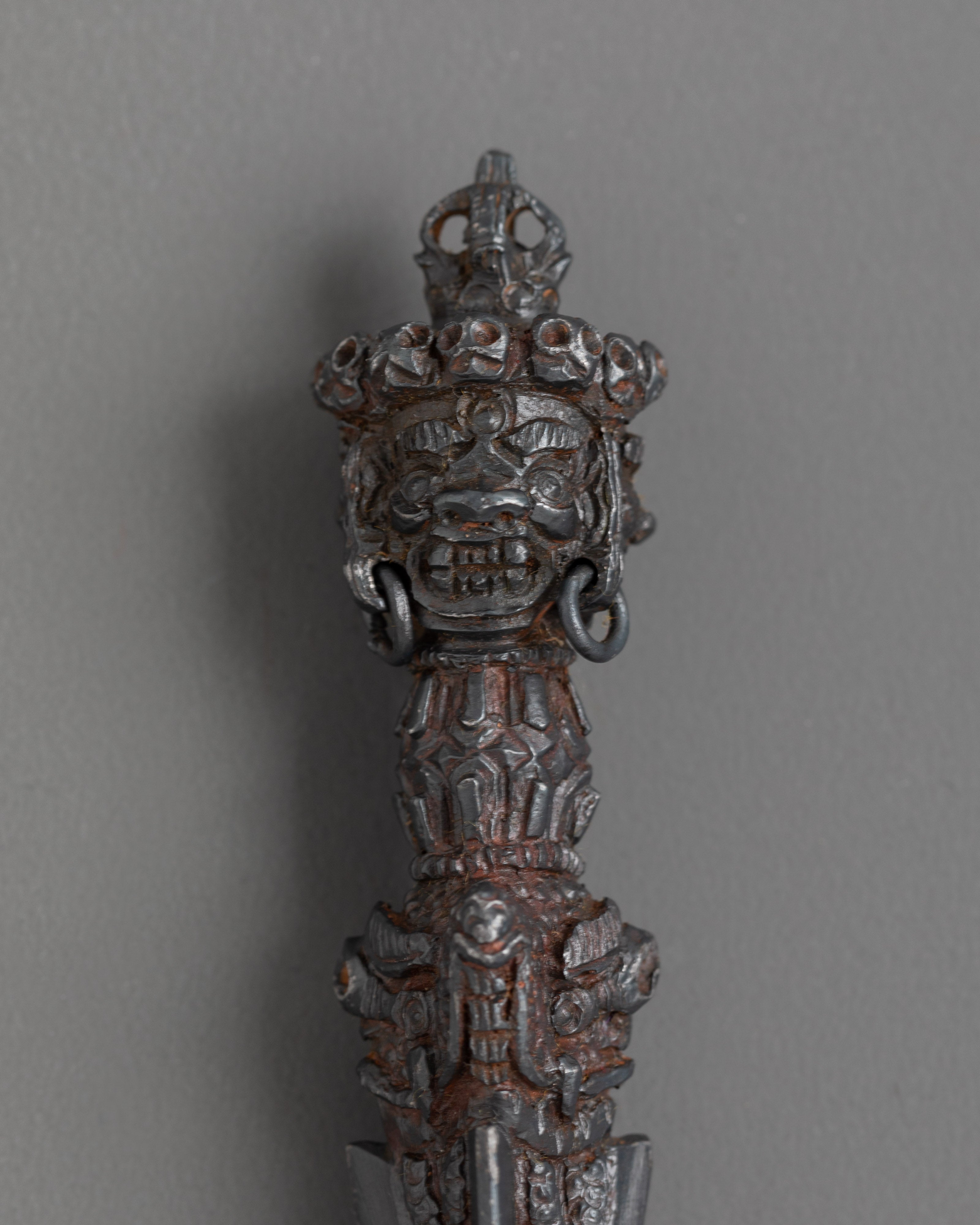 Iron Phurba for Ritual Ceremonies | Symbol of Protection and Purification