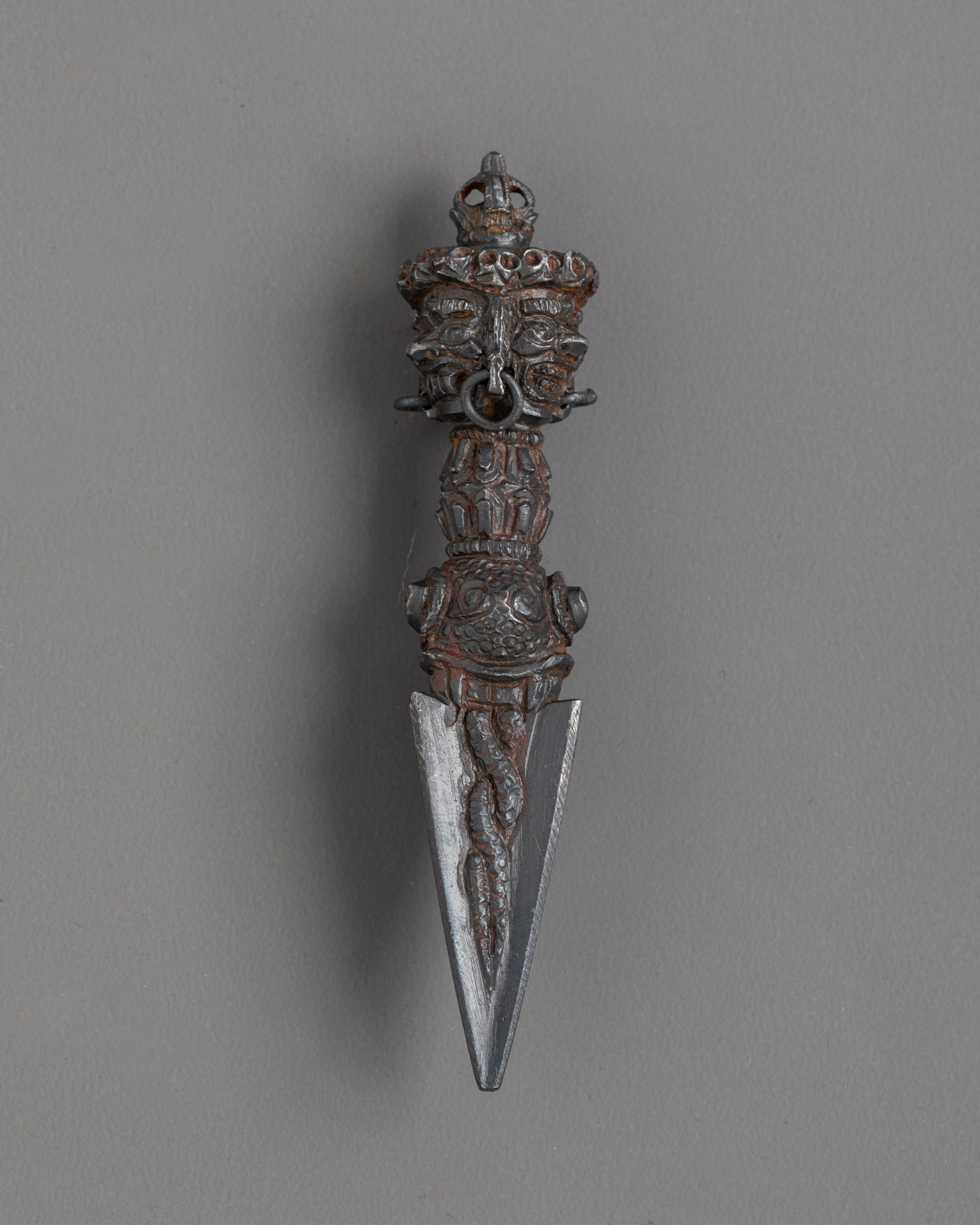 Iron Phurba for Ritual Ceremonies | Symbol of Protection and Purification