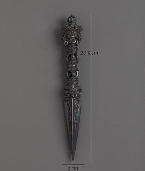Copper Phurba Ritual Dagger |  Symbol of Tibetan Mysticism and Protection