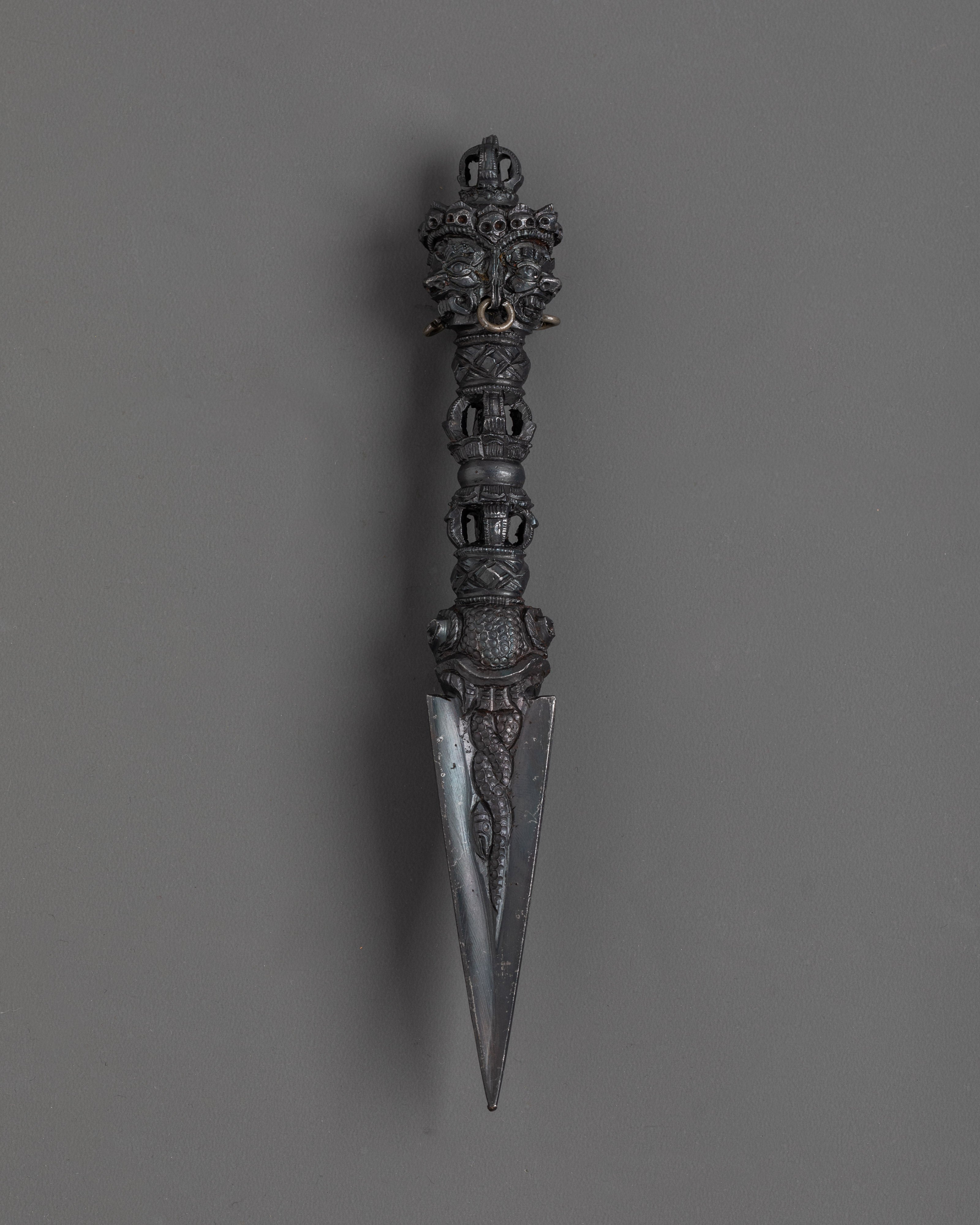 Copper Phurba Ritual Dagger |  Symbol of Tibetan Mysticism and Protection