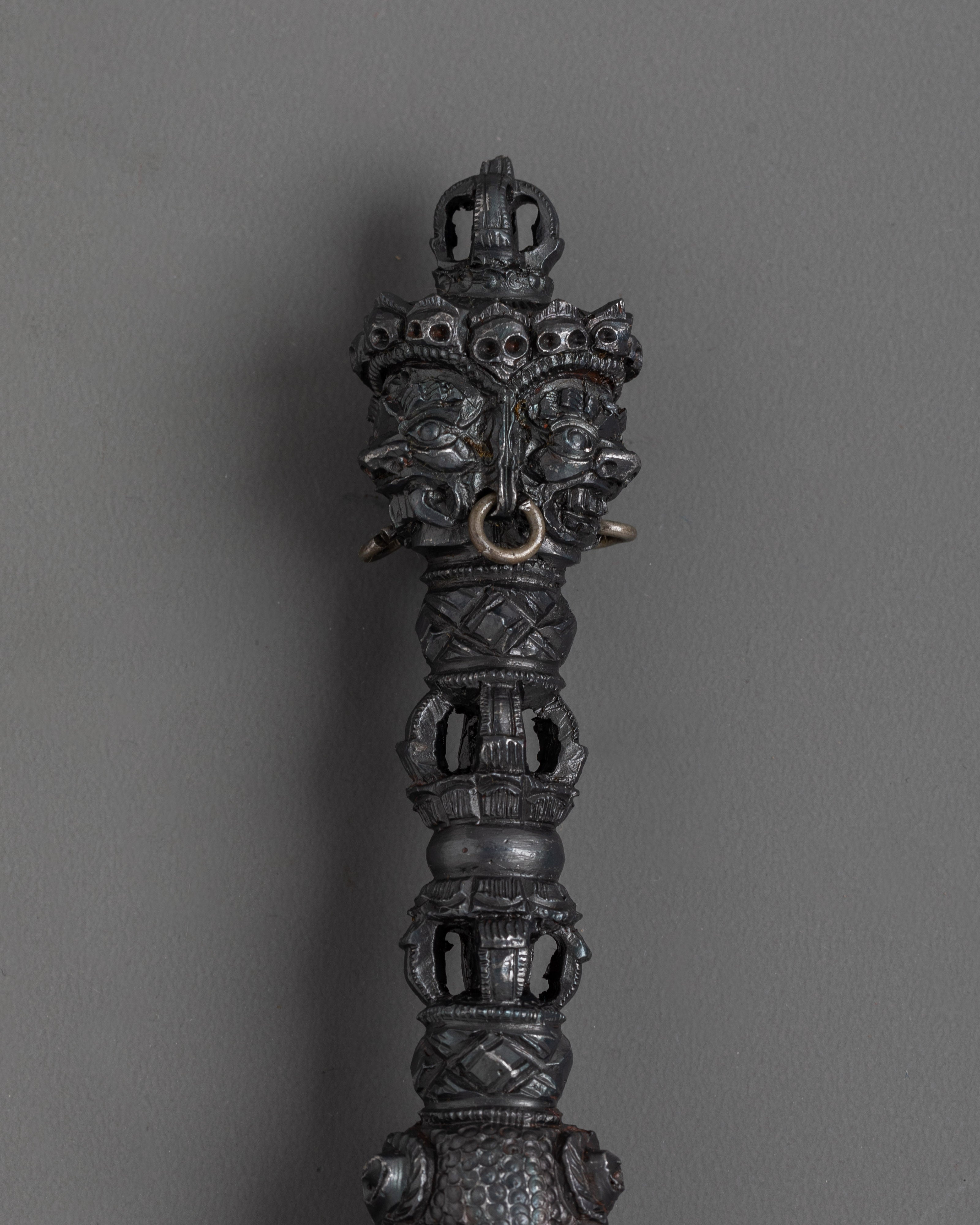 Copper Phurba Ritual Dagger |  Symbol of Tibetan Mysticism and Protection
